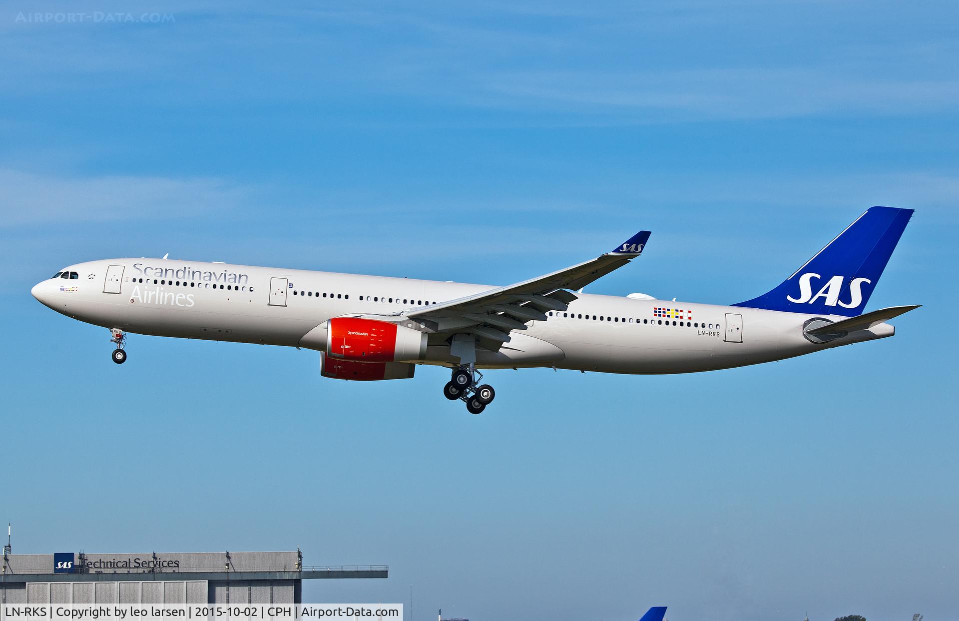 LN-RKS, 2015 Airbus A330-343E C/N 1665, Copenhagen 2.10.15