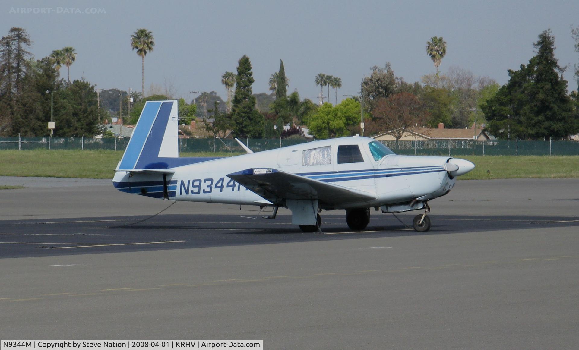 N9344M, 1966 Mooney M20E C/N 1276, Locally-based 1966 Mooney M20E @ Reid-Hillview Airport, San Jose, CA