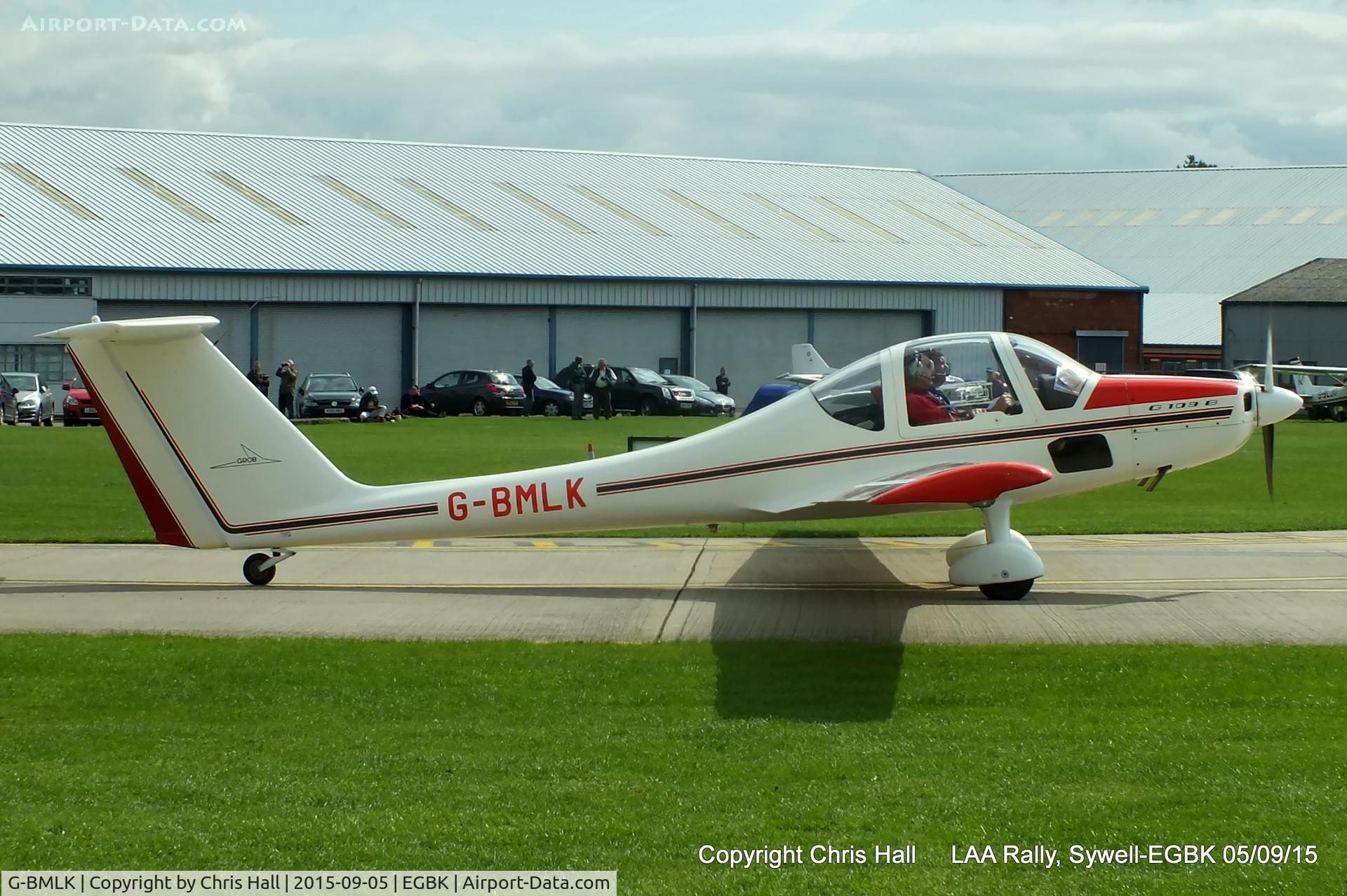 G-BMLK, 1986 Grob G-109B C/N 6424, at the LAA Rally 2015, Sywell
