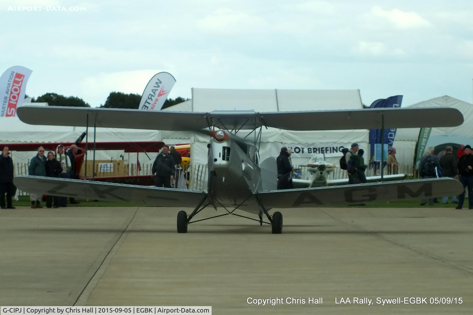 G-CIPJ, 1938 De Havilland DH.83 Fox Moth C/N TS2810, at the LAA Rally 2015, Sywell