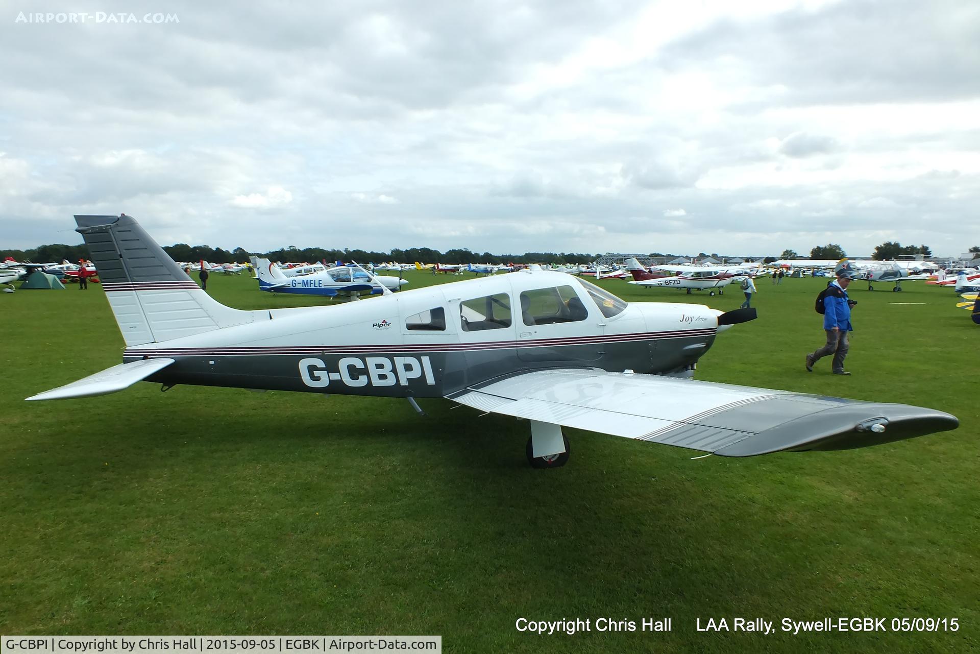 G-CBPI, 2002 Piper PA-28R-201 Cherokee Arrow III C/N 2844073, at the LAA Rally 2015, Sywell
