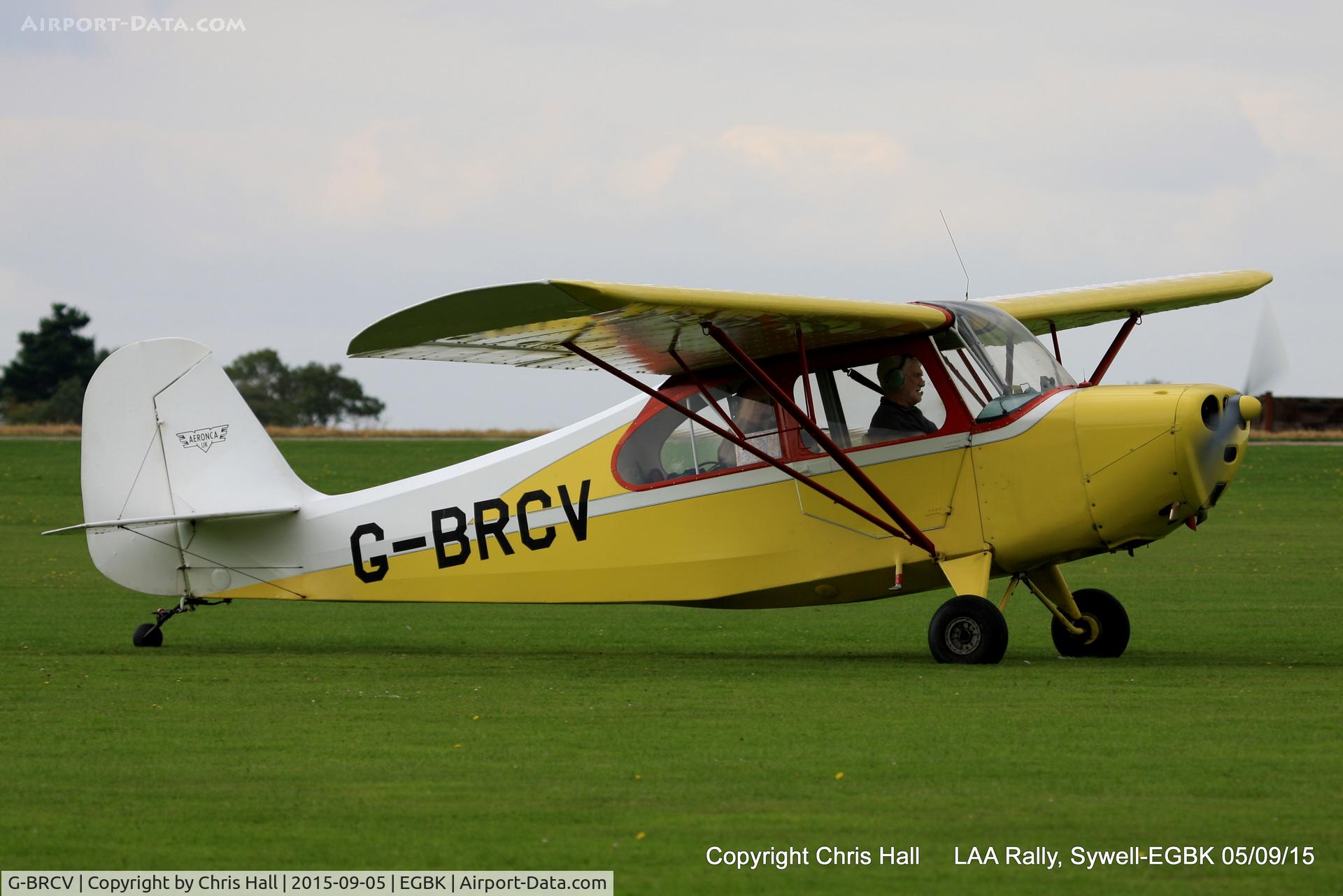 G-BRCV, 1945 Aeronca 7AC Champion C/N 7AC-282, at the LAA Rally 2015, Sywell
