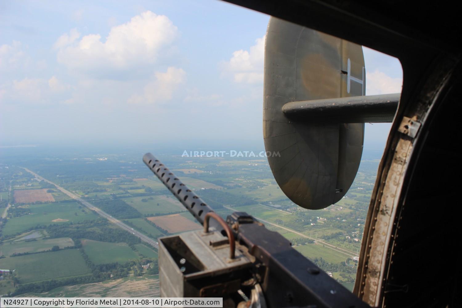 N24927, 1940 Consolidated Vultee RLB30 (B-24) C/N 18, Diamond Lil in flight over Michigan