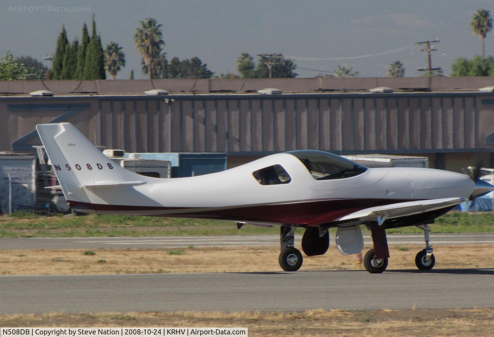 N508DB, 2004 Lancair Legacy C/N L2K-198, Locally-based 2004 Lancair Legacy rolling for takeoff @ Reid-Hillview Airport, San Jose, CA