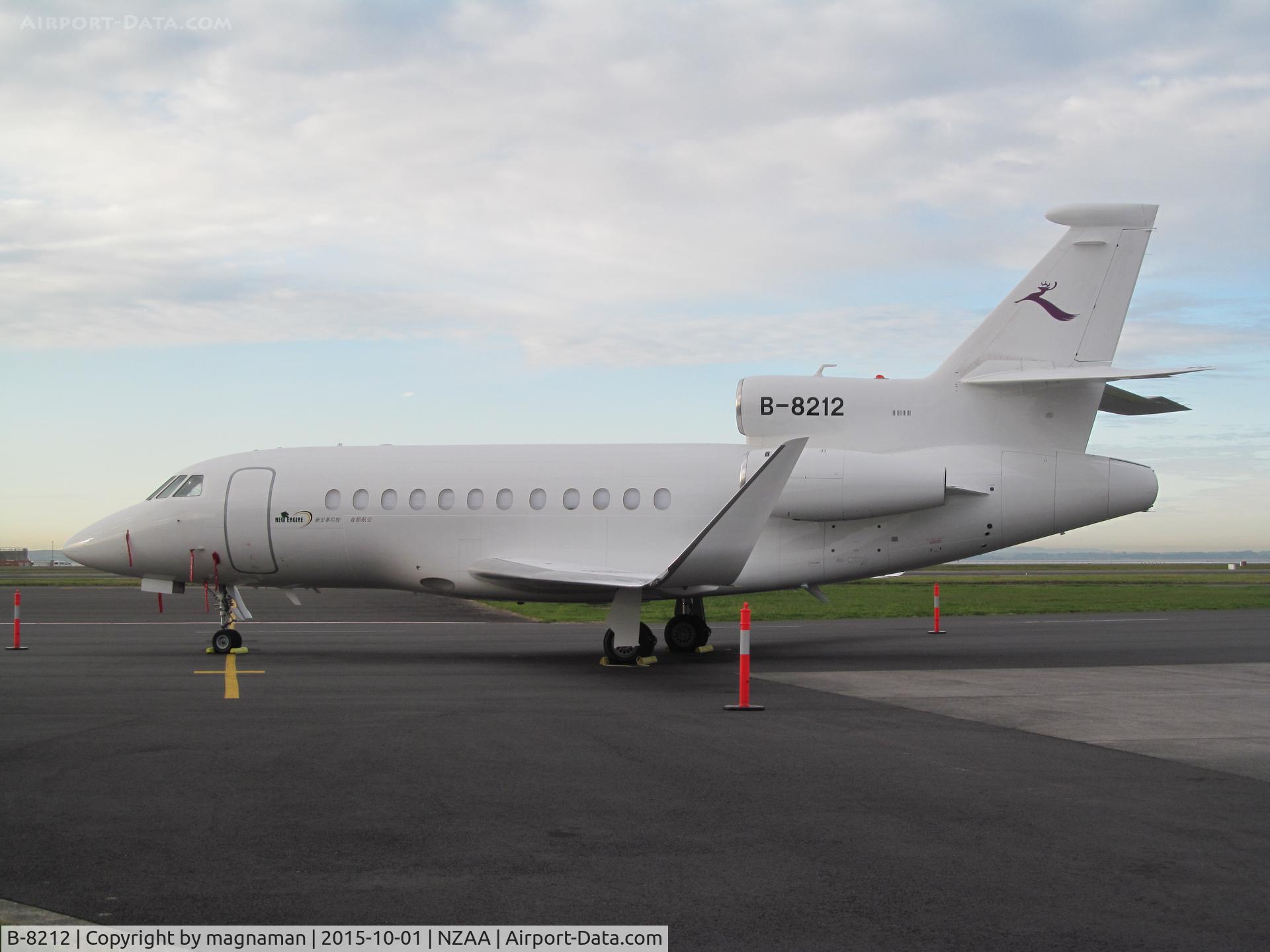 B-8212, 2013 Dassault Falcon 900EX C/N 276, At AKL - here for a few days.