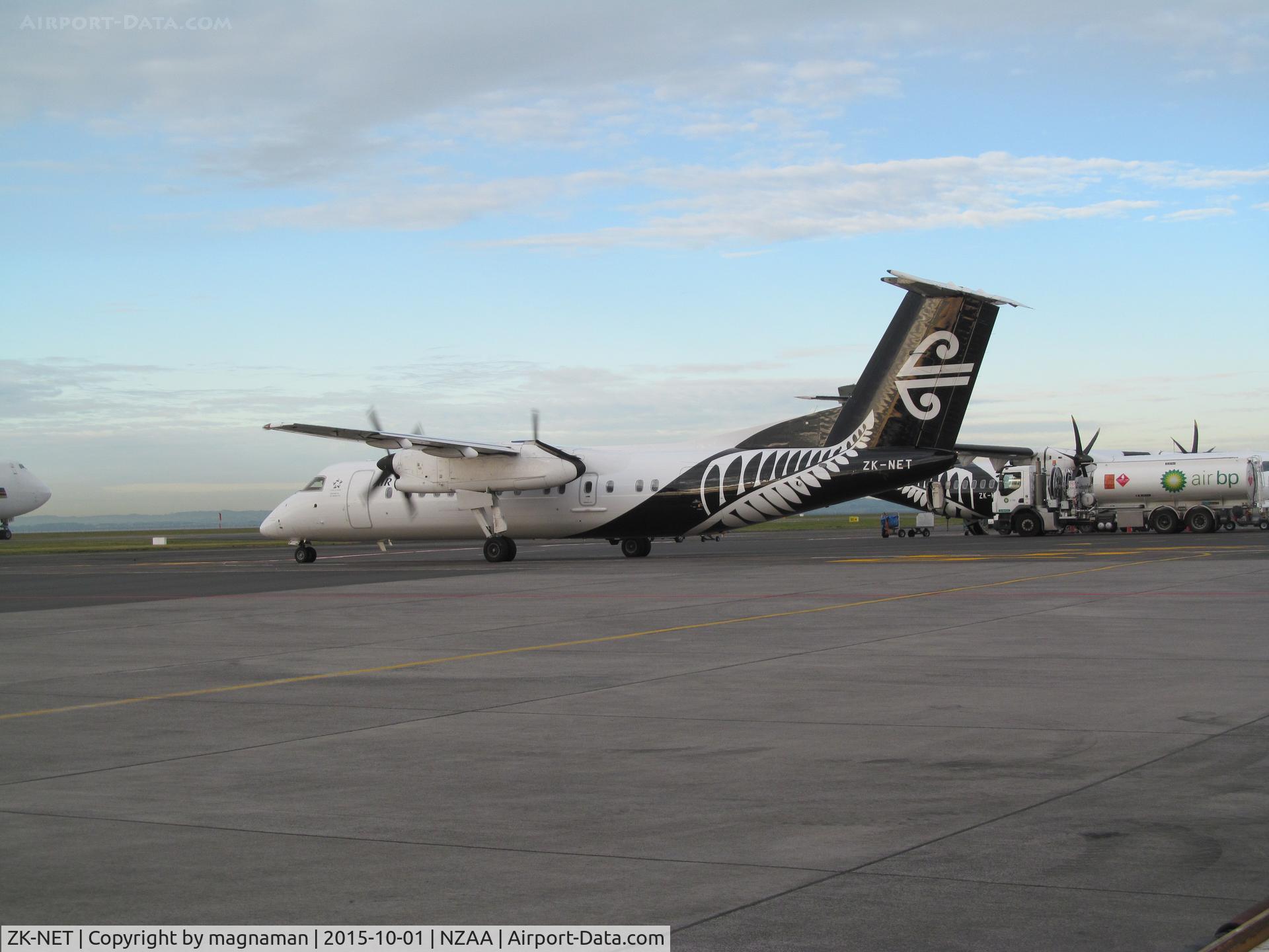 ZK-NET, 2007 De Havilland Canada DHC-8-311 Dash 8 C/N 642, taxying out for departure