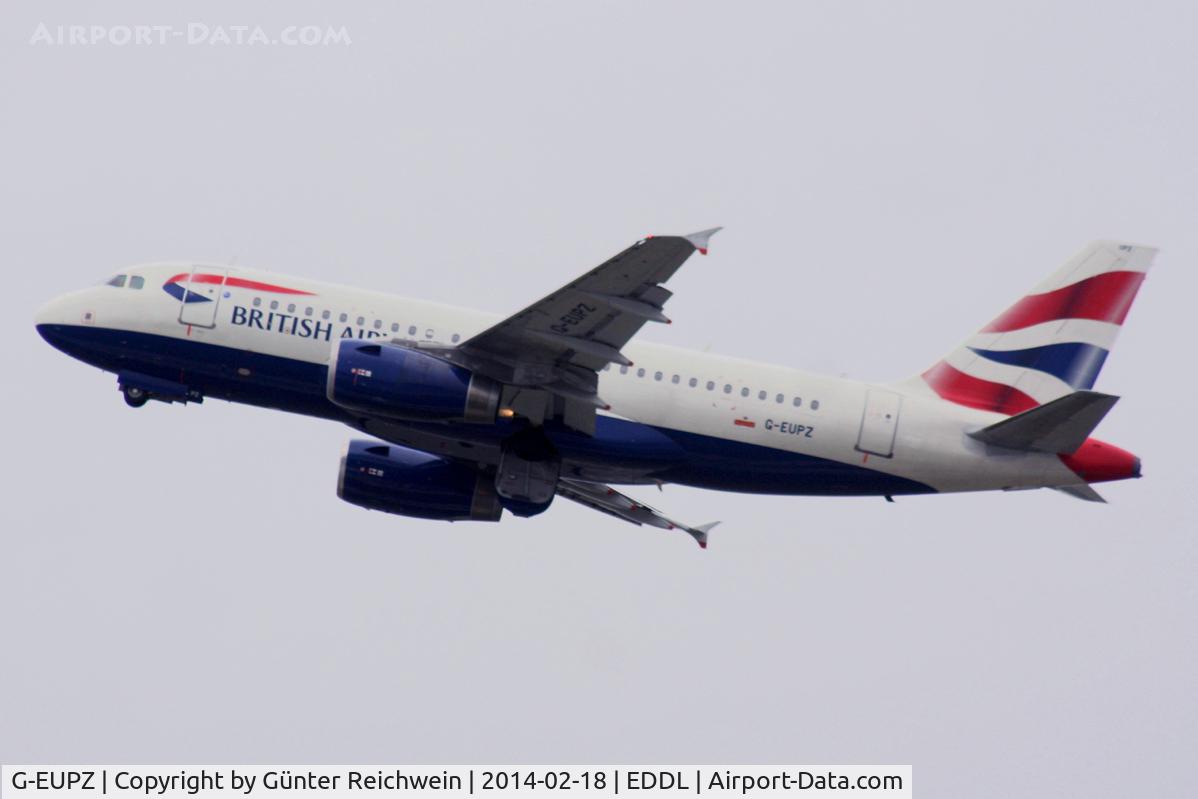 G-EUPZ, 2001 Airbus A319-131 C/N 1510, Departing
