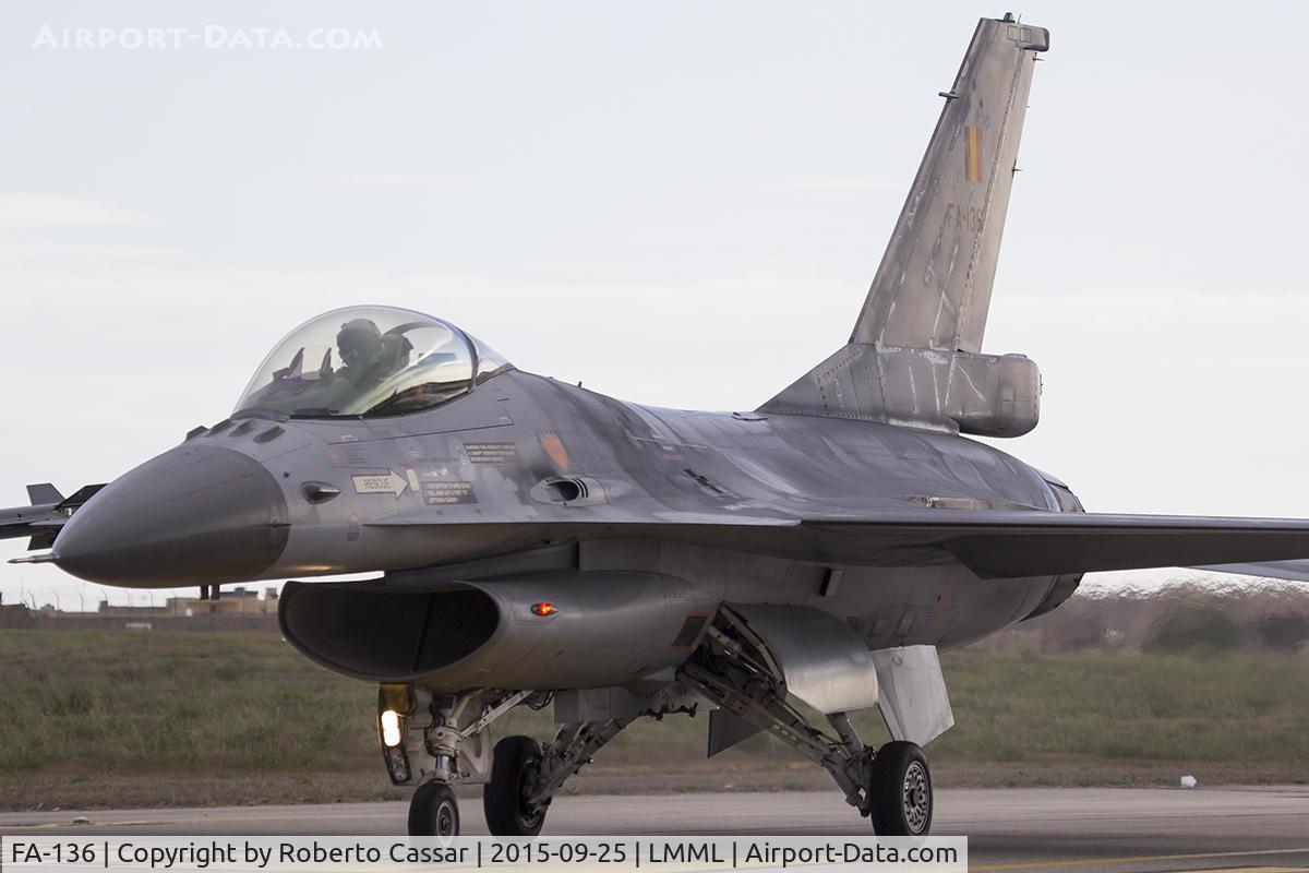 FA-136, SABCA F-16AM Fighting Falcon C/N 6H-136, Malta International Airshow 2015