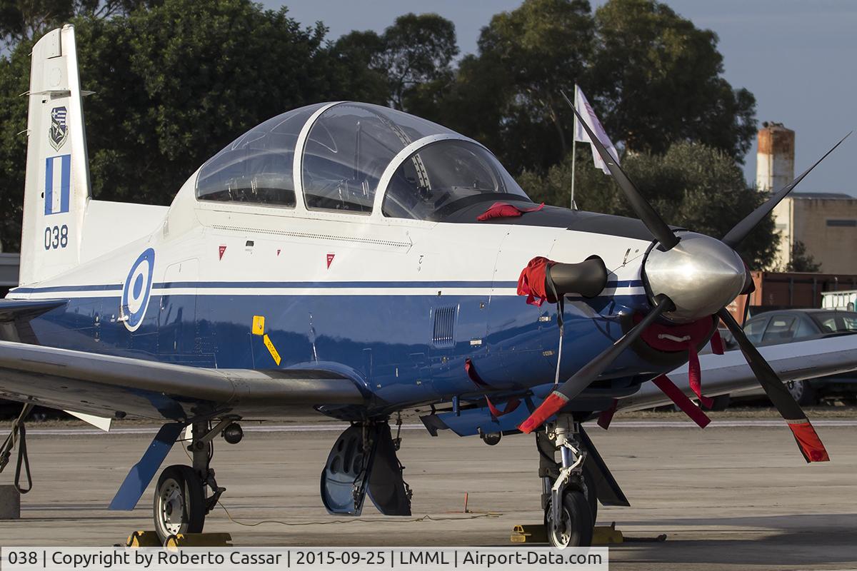 038, 2005 Raytheon T-6A Texan II C/N PG-38, Malta International Airshow 2015