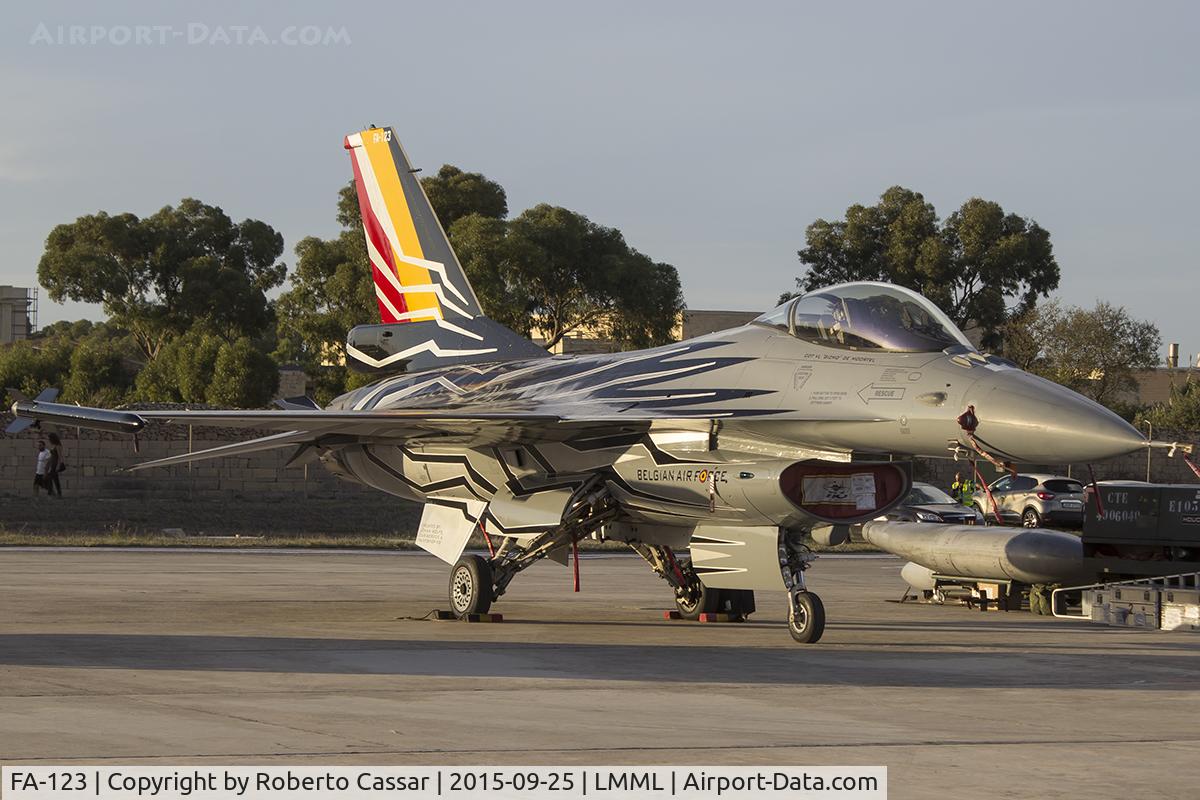 FA-123, SABCA F-16AM Fighting Falcon C/N 6H-123, Malta International Airshow 2015