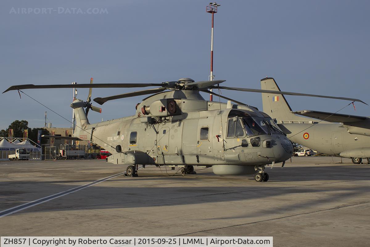 ZH857, AgustaWestland EH-101 Merlin HM.2 C/N 50151/RN37/MCSP17, Malta International Airshow 2015