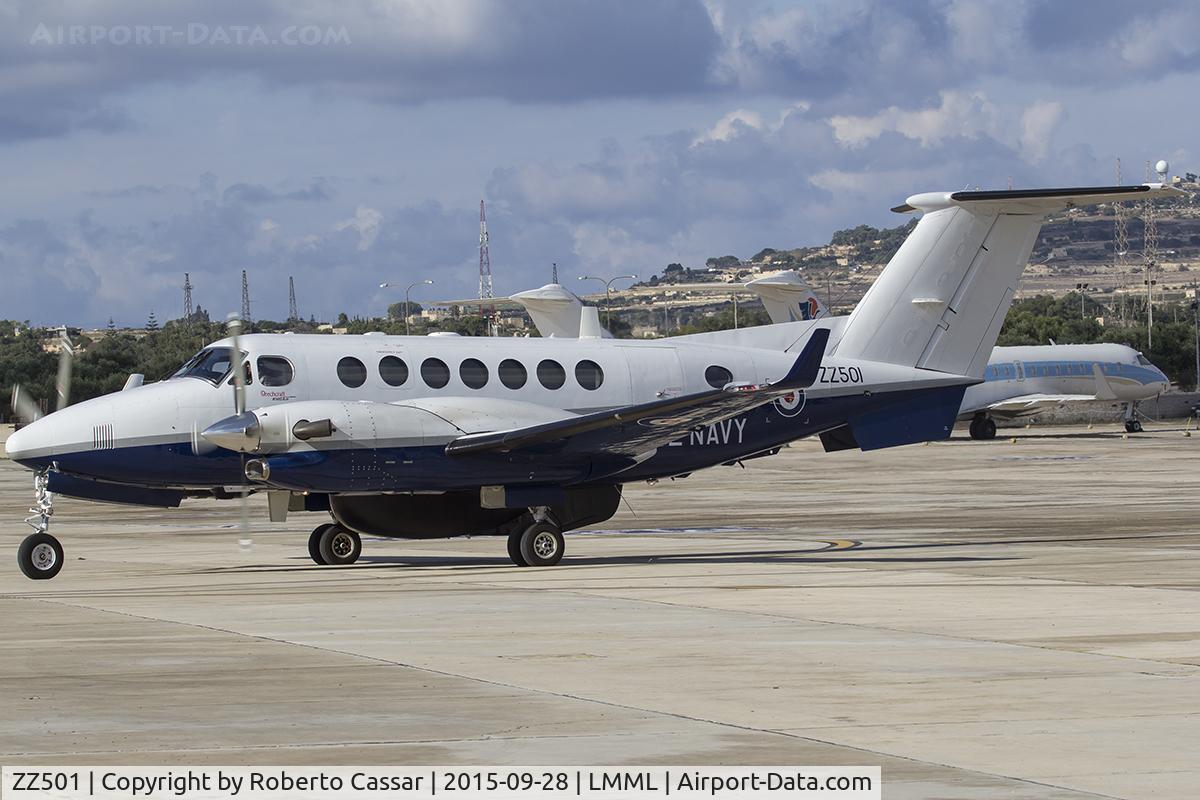 ZZ501, 2008 Hawker Beechcraft B350CER Avenger T1 C/N FL618, Malta International Airshow 2015