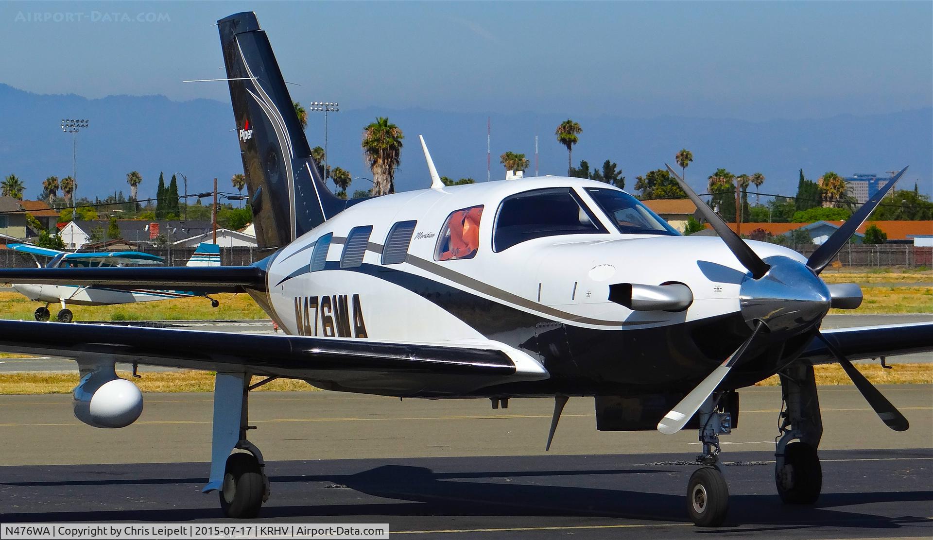 N476WA, Piper PA-46-500TP Meridian C/N 4697476, BDQ Properties LLC (Placerville, CA) beautiful Piper Meridian preparing for start up and departure at Reid Hillview Airport, San Jose, CA.