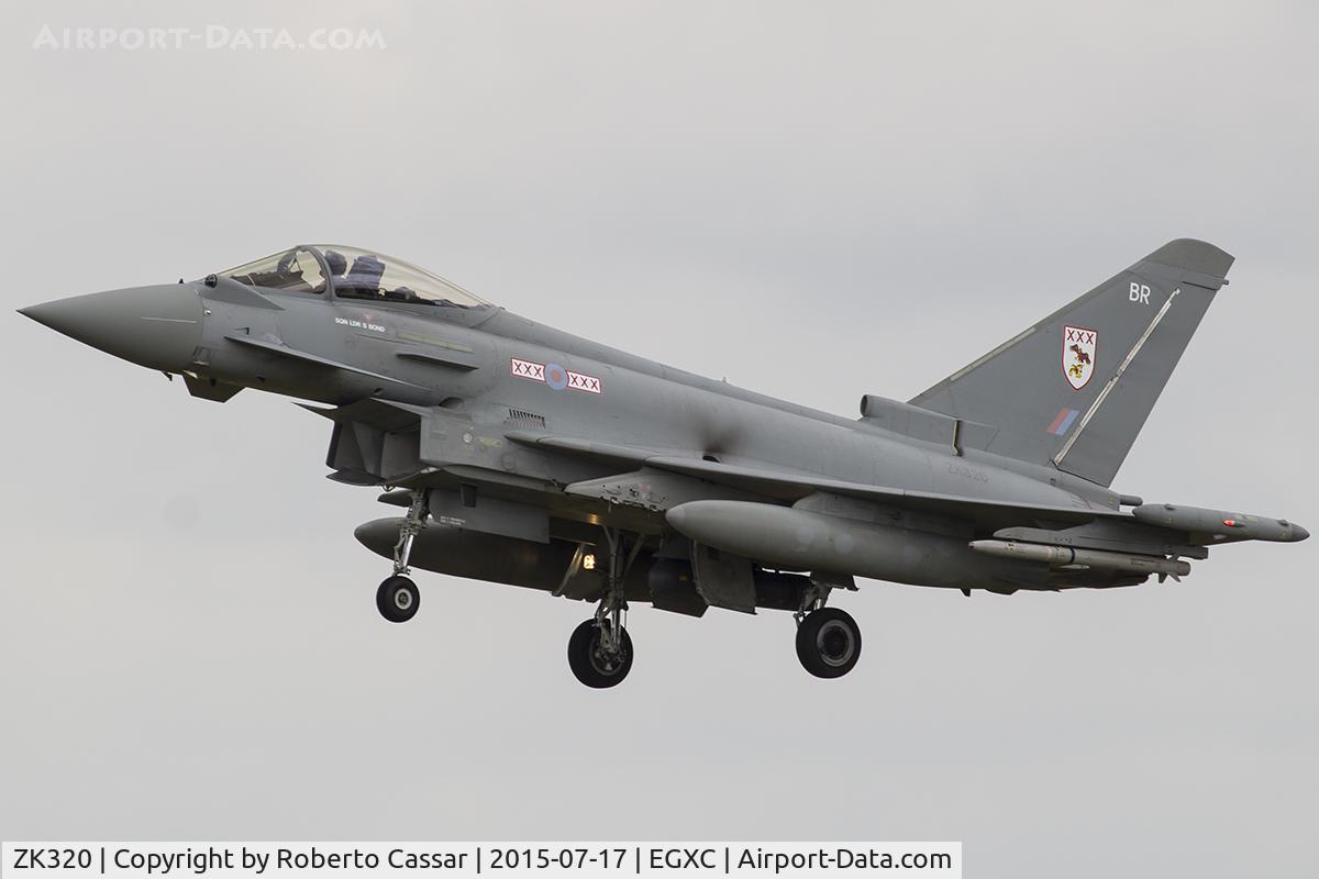 ZK320, 2011 Eurofighter EF-2000 Typhoon FGR4 C/N BS081/312, Coningsby