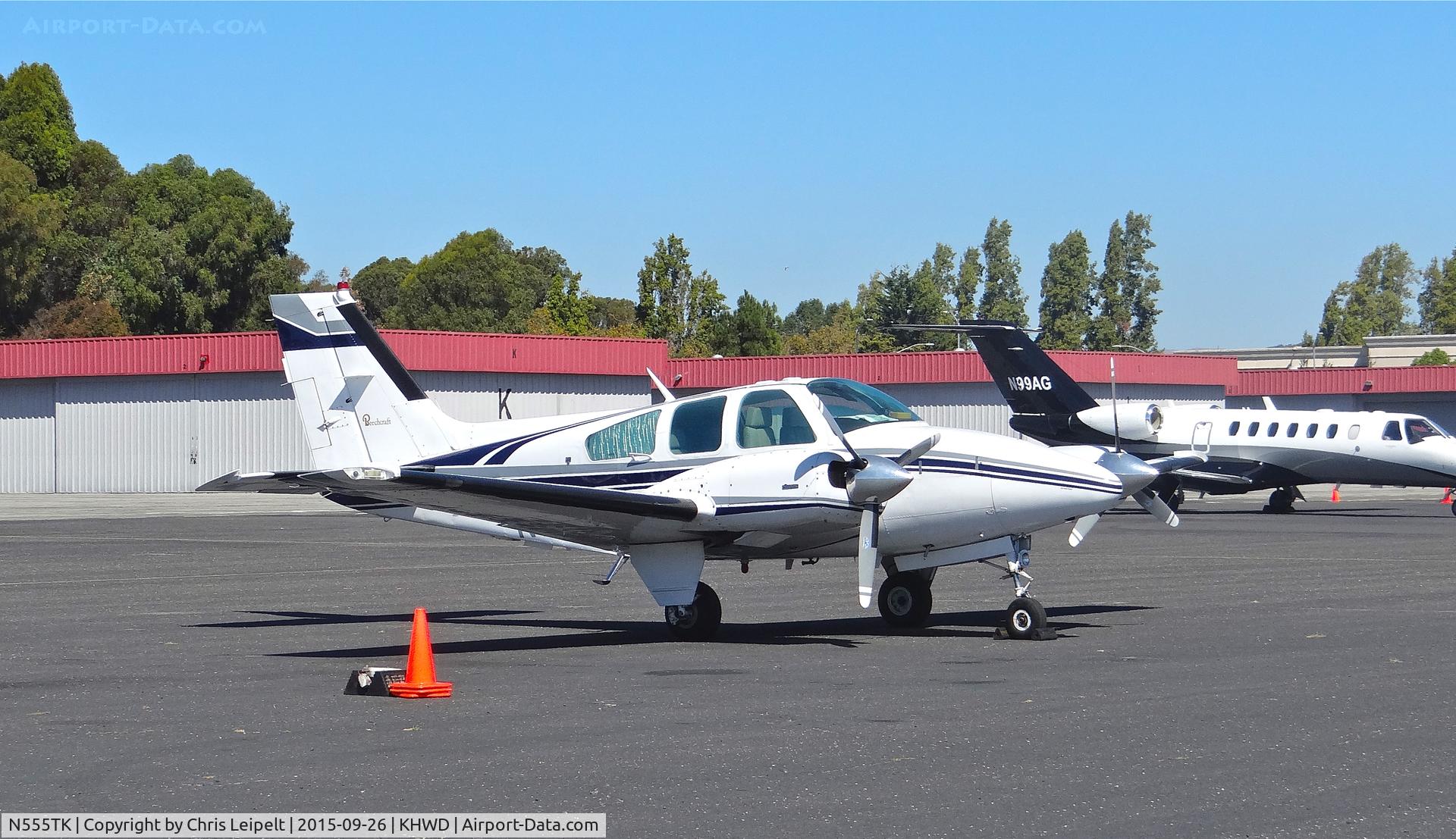 N555TK, 1976 Beech 95-B55 (T42A) Baron C/N TC-2001, Reid Hillview-based 1976 Beechcraft Baron 55 (also my 