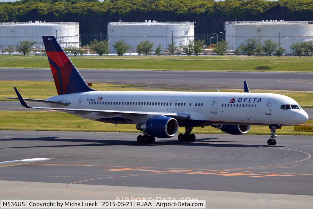 N536US, 1995 Boeing 757-251 C/N 26483, At Narita