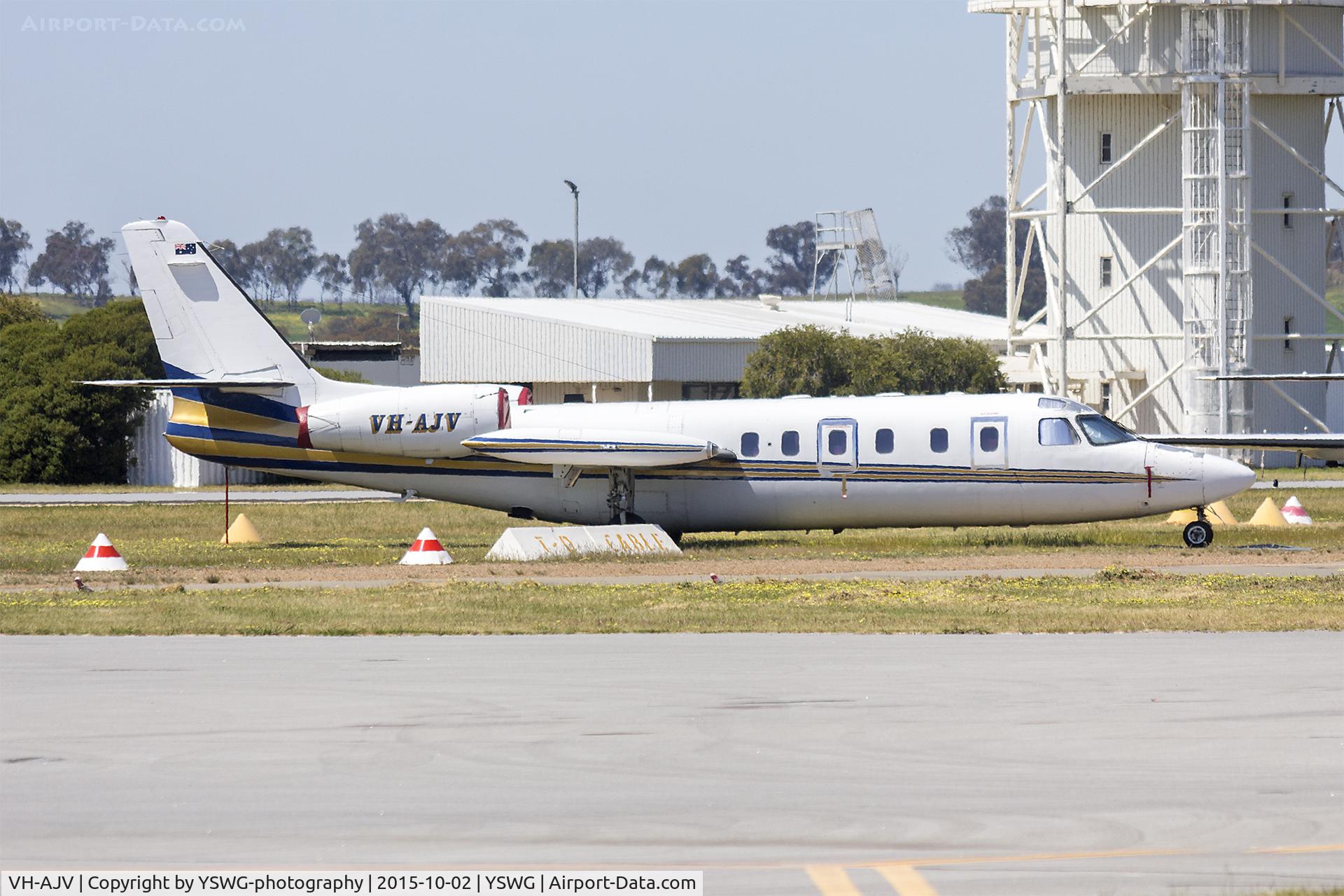 VH-AJV, 1980 Israel Aircraft Industries IAI-1124 Westwind C/N 282, Pel-Air (VH-AJV) IAI Westwind 1124 at Wagga Wagga Airport.