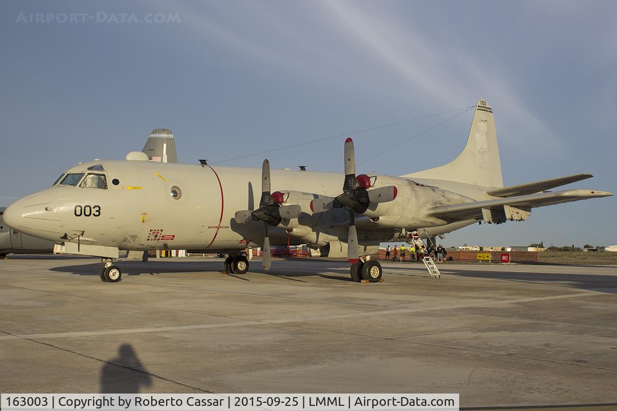 163003, 1987 Lockheed P-3C-230-LO (AIP+) Orion C/N 285G-5810, Malta International Airshow 2015