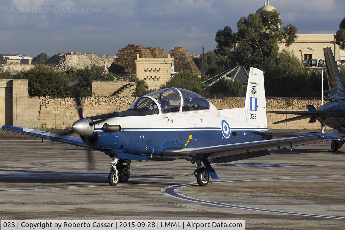 023, 2002 Raytheon T-6A Texan II C/N PG-23, Malta International Airshow 2015