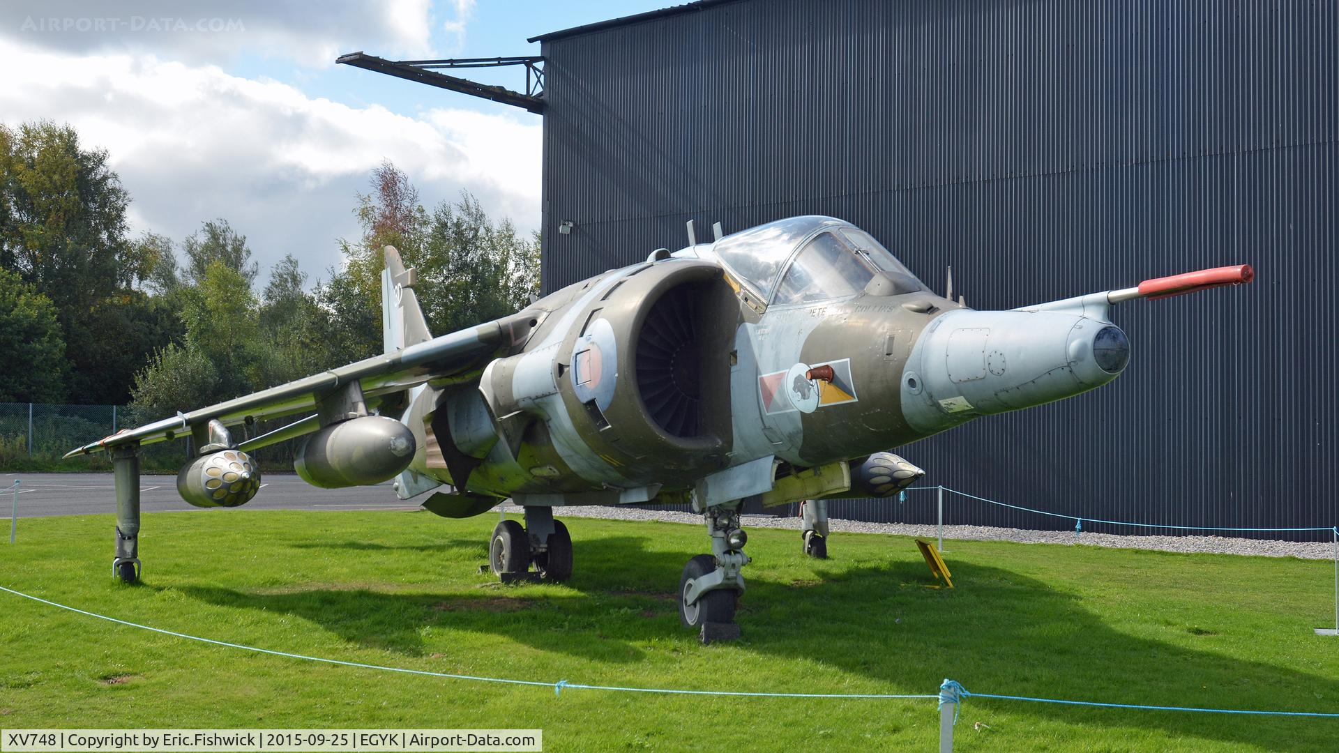 XV748, 1969 Hawker Siddeley Harrier GR.3 C/N 712011, 3. XV748 at The Yorkshire Air Museum, Elvington, York.