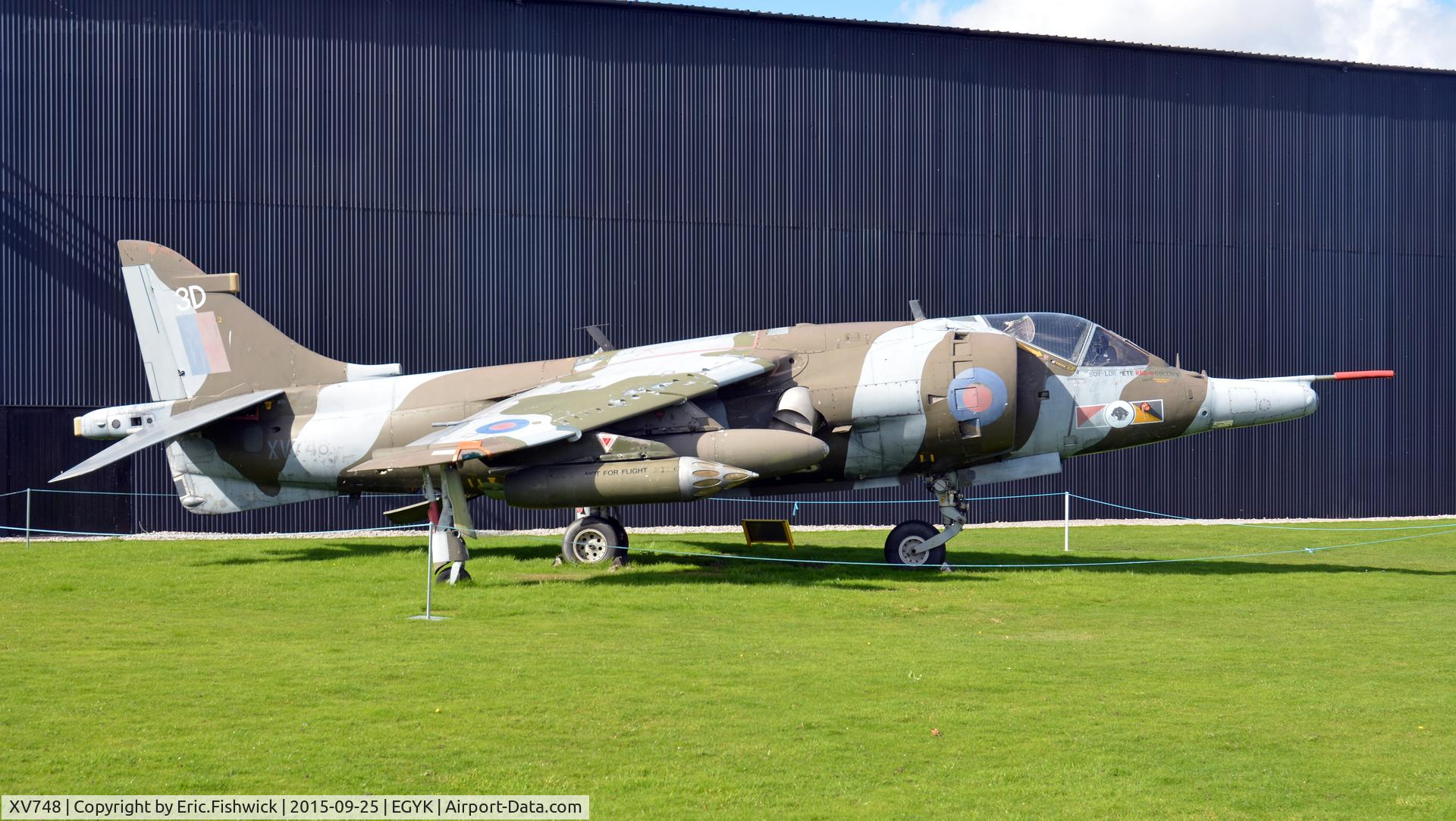 XV748, 1969 Hawker Siddeley Harrier GR.3 C/N 712011, 2. XV748 at The Yorkshire Air Museum, Elvington, York.