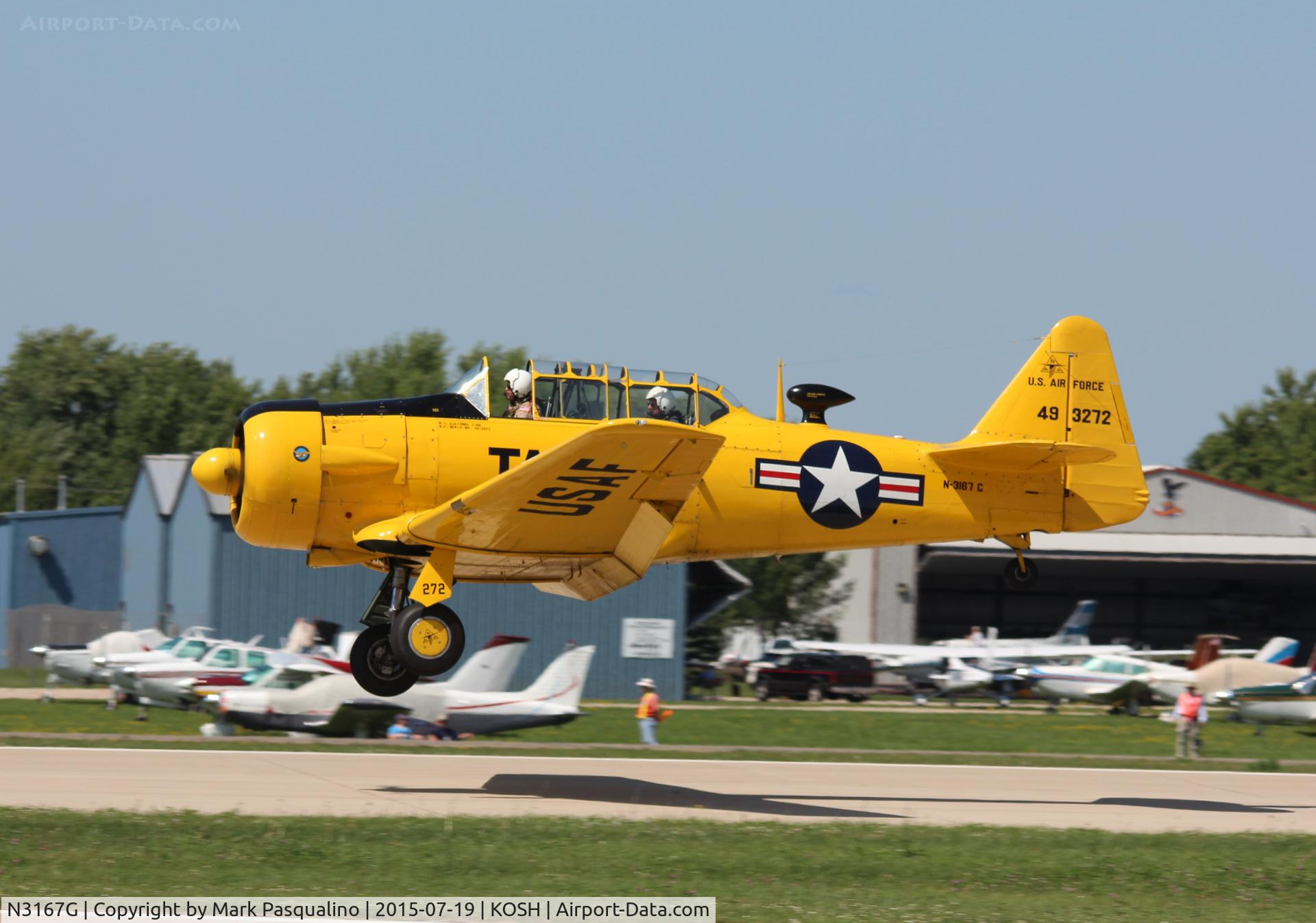 N3167G, 1949 North American T-6G Texan C/N 168-685, North American T-6G