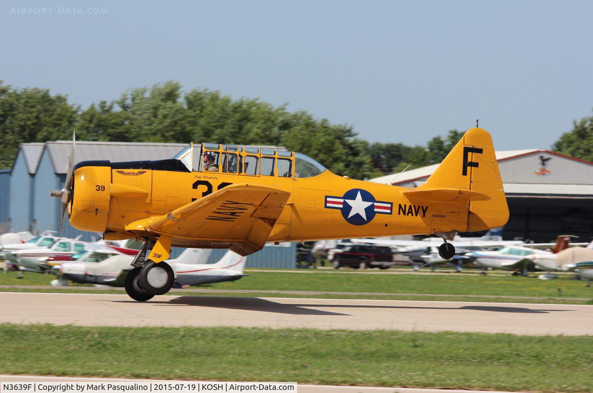 N3639F, North American SNJ-6 Texan C/N 121-43111, North American SNJ-6