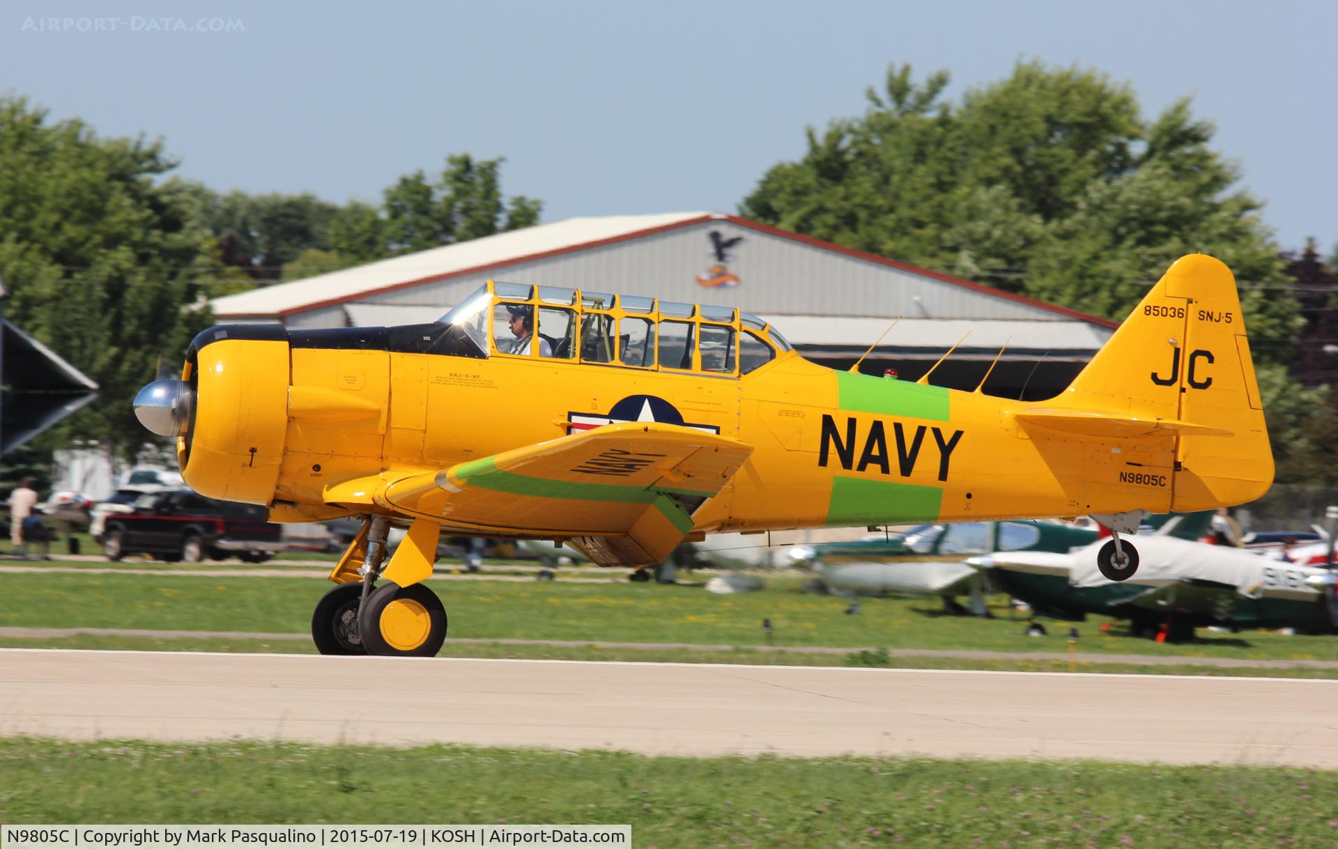 N9805C, 1945 North American SNJ-5B Texan C/N 85036, North American SNJ-5B