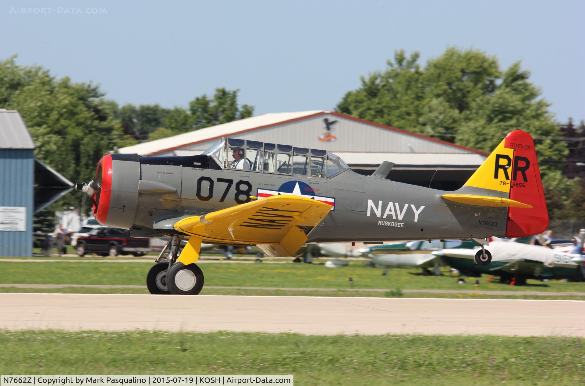N7662Z, 1942 North American AT-6A Texan C/N 786855, North American AT-6A