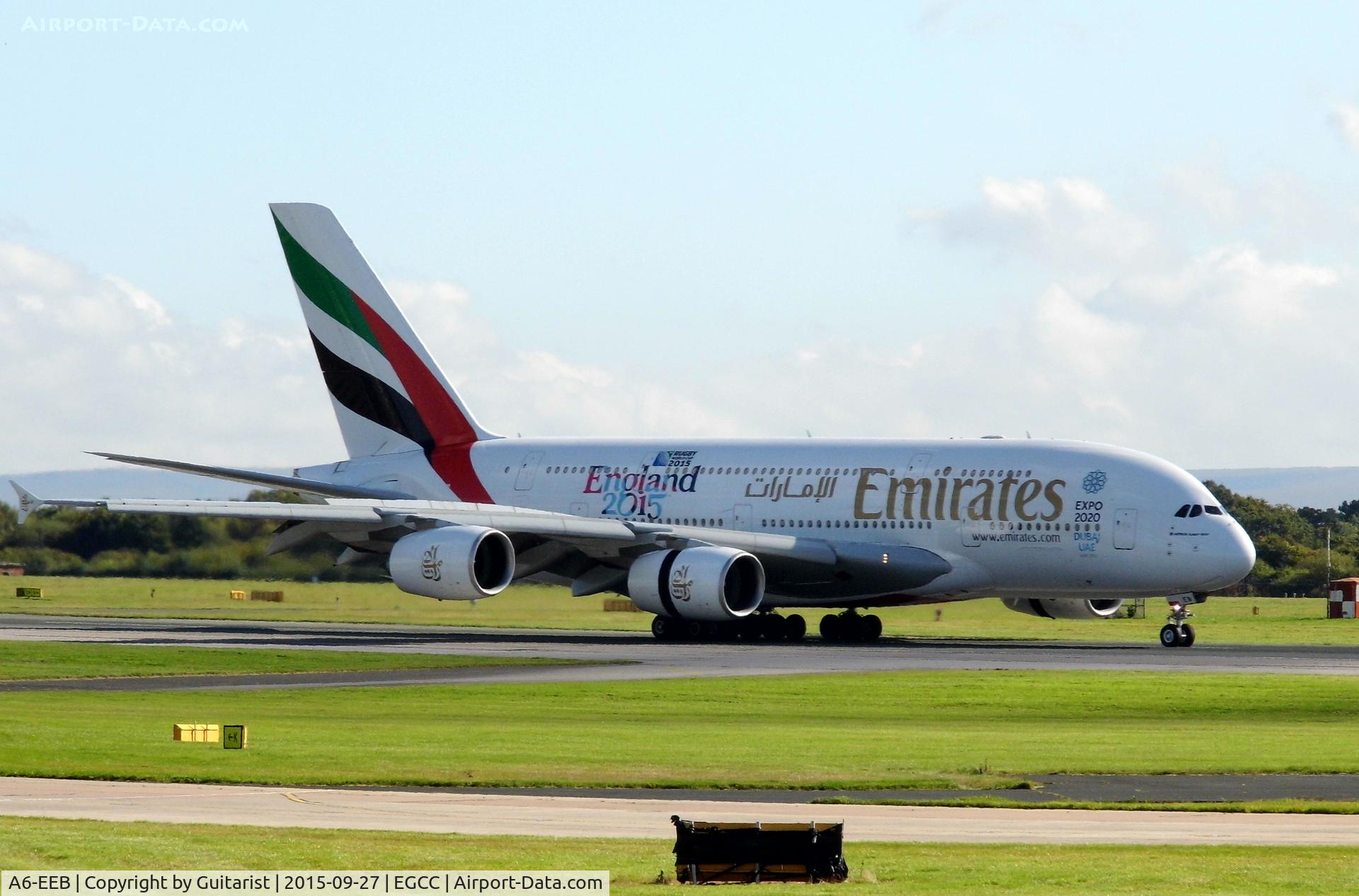 A6-EEB, 2012 Airbus A380-861 C/N 109, At Manchester