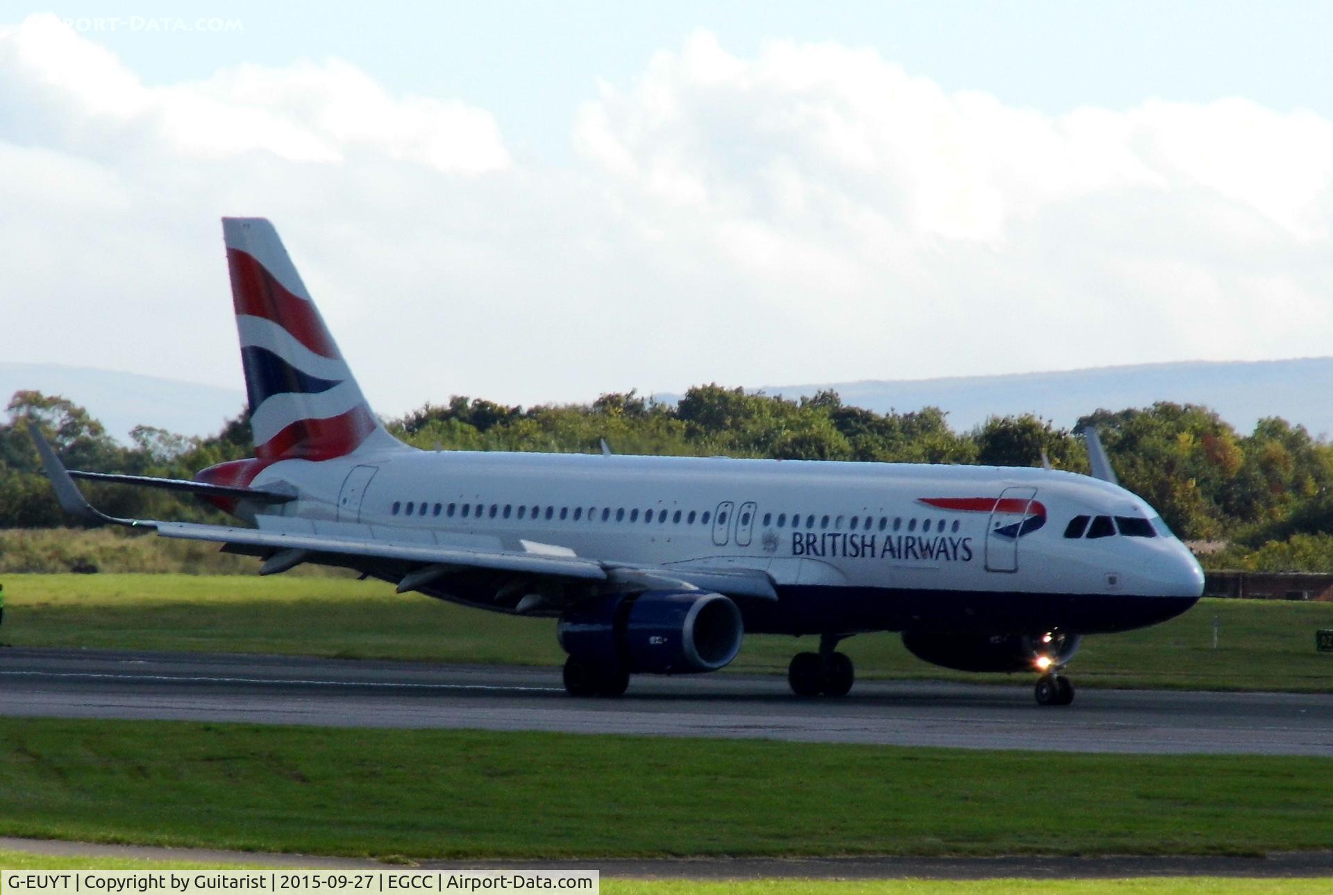 G-EUYT, 2014 Airbus A320-232 C/N 5985, At Manchester