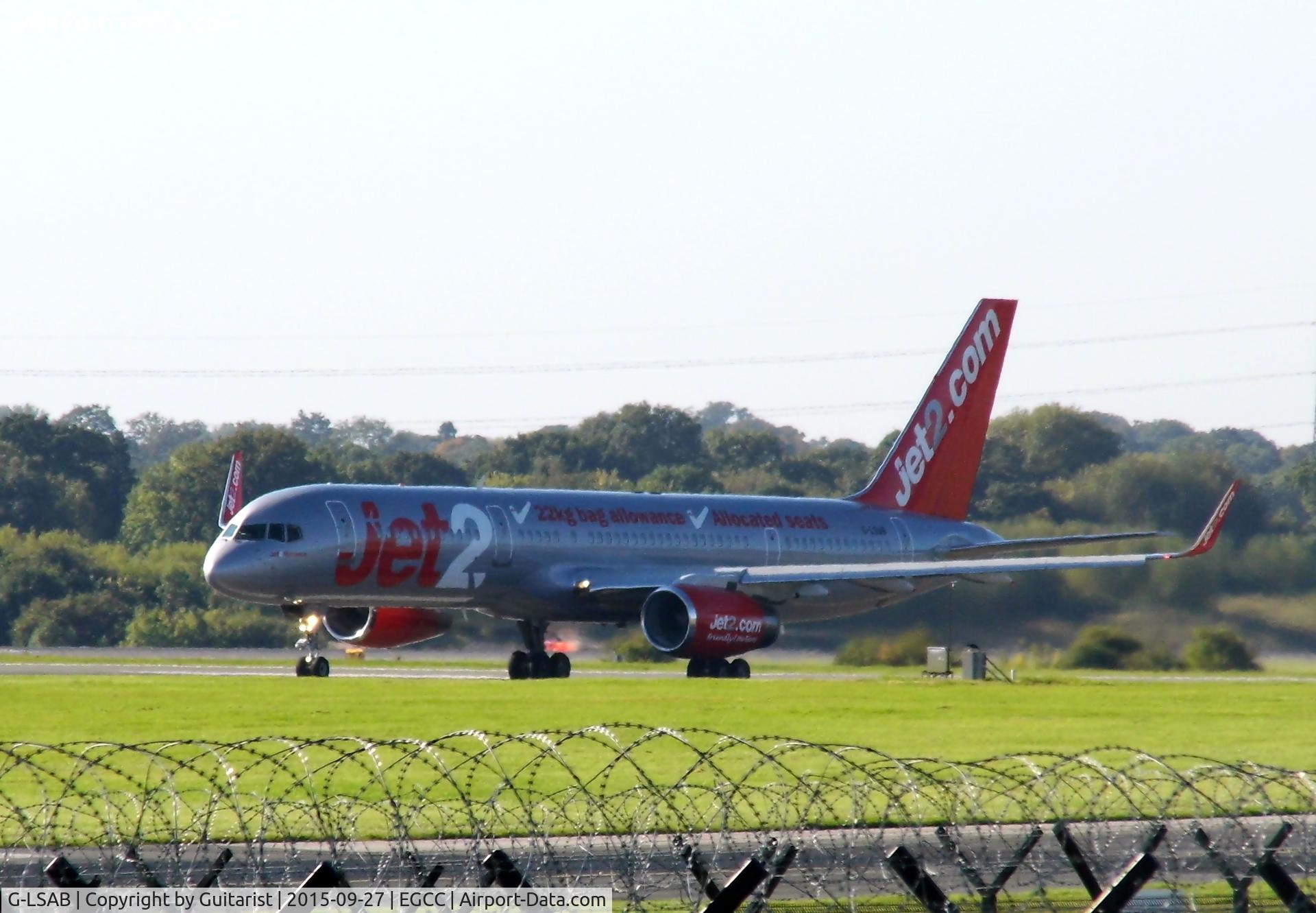 G-LSAB, 1988 Boeing 757-27B C/N 24136, At Manchester