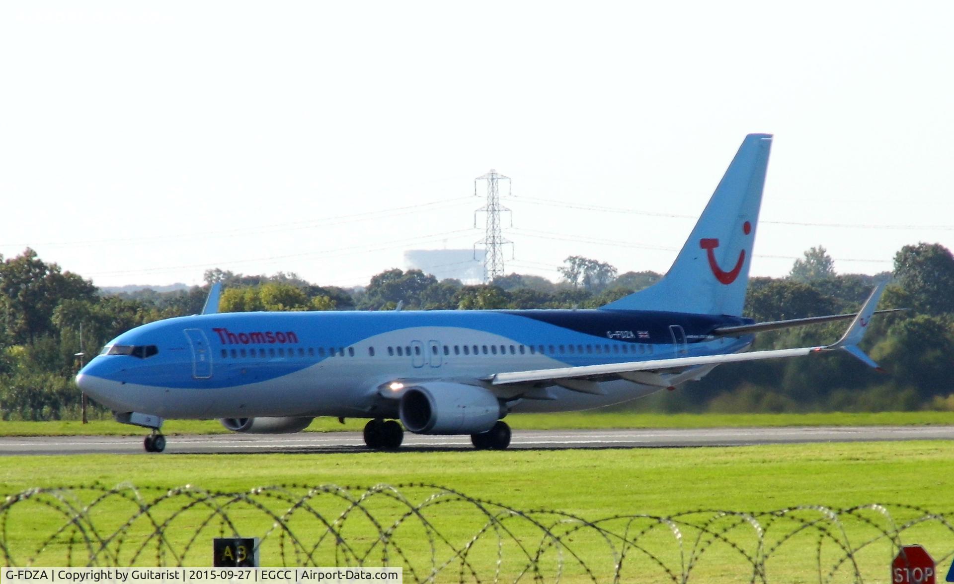 G-FDZA, 2007 Boeing 737-8K5 C/N 35134, At Manchester