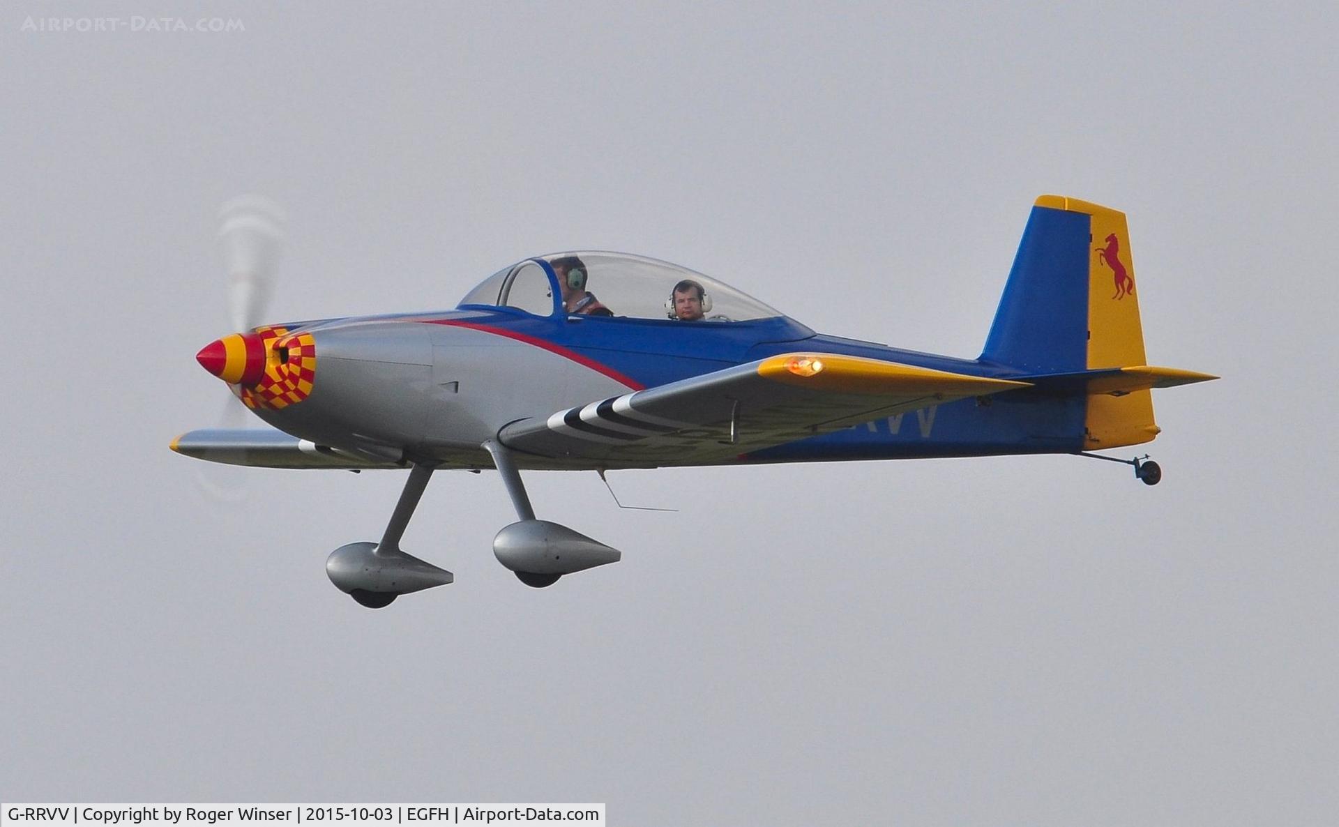 G-RRVV, 2006 Vans RV-8 C/N 82245, Visiting RV-8 departing Runway 22.