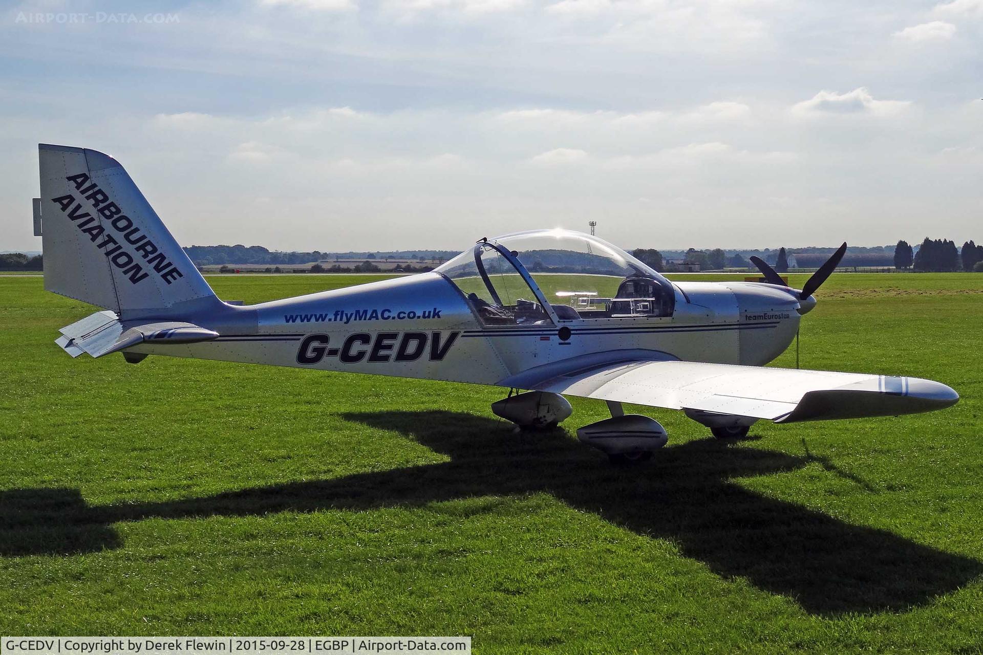 G-CEDV, 2006 Cosmik EV-97 Eurostar C/N 2826, Eurostar, Popham based, seen parked up.