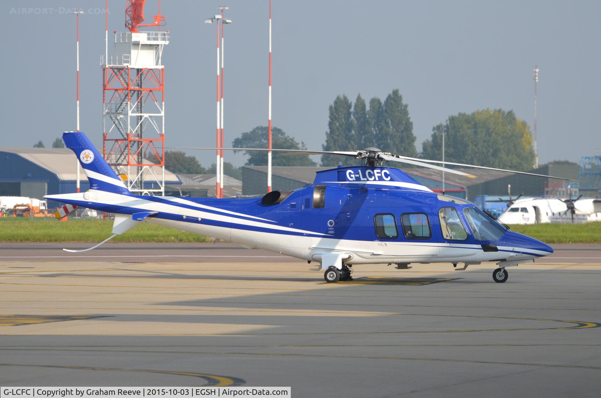 G-LCFC, 2009 Agusta A-109S Grand C/N 22137, Parked at Norwich.