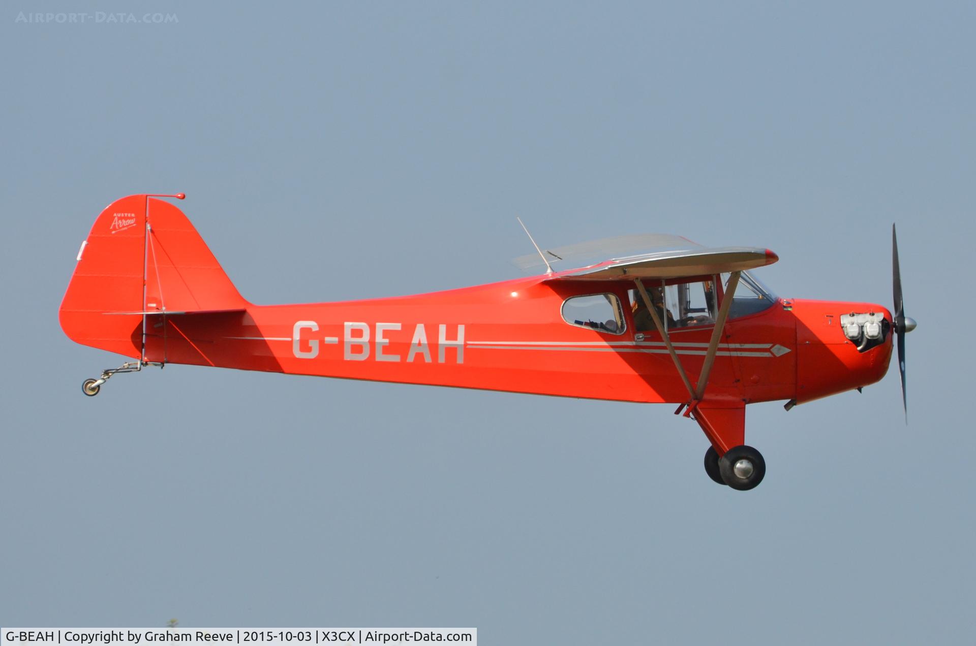 G-BEAH, 1946 Auster J-2 Arrow C/N 2366, Landing at Northrepps.