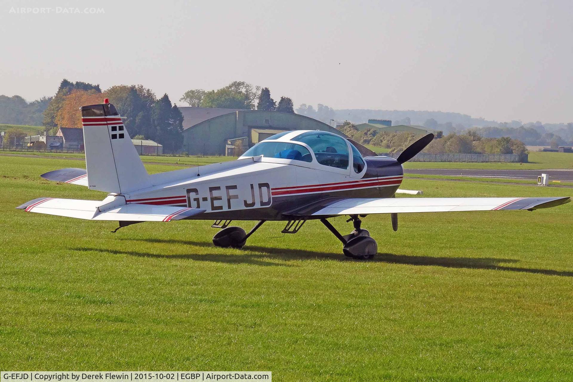 G-EFJD, 1971 Bolkow Bo-209C Monsun 160FV C/N 126, Monsun, Oaksey Park based, previously D-EFJD, seen parked up.