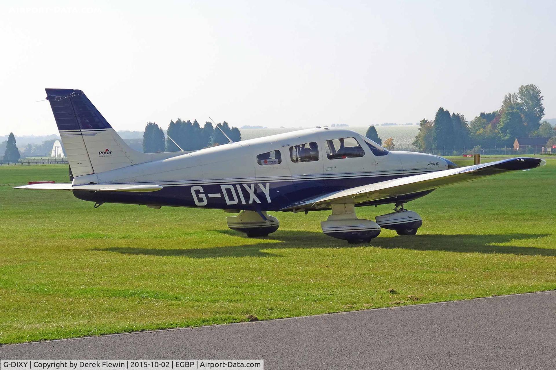 G-DIXY, 1998 Piper PA-28-181 Cherokee Archer III C/N 28-43195, Cherokee Archer III, Fowlmere based, previously N4128, seen parked up.