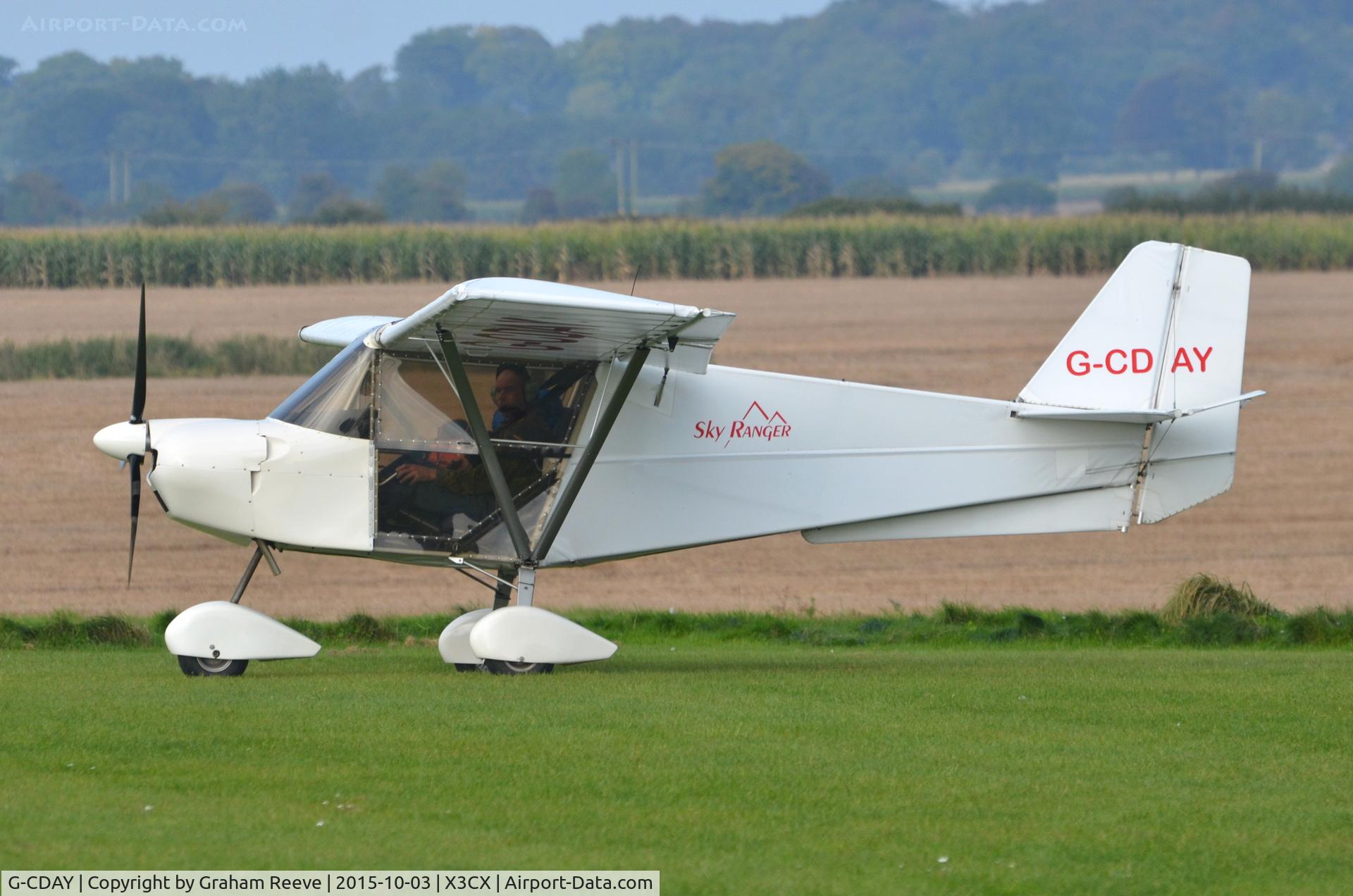 G-CDAY, 2004 Best Off Skyranger 912(2) C/N BMAA/HB/394, Just landed at Northrepps.
