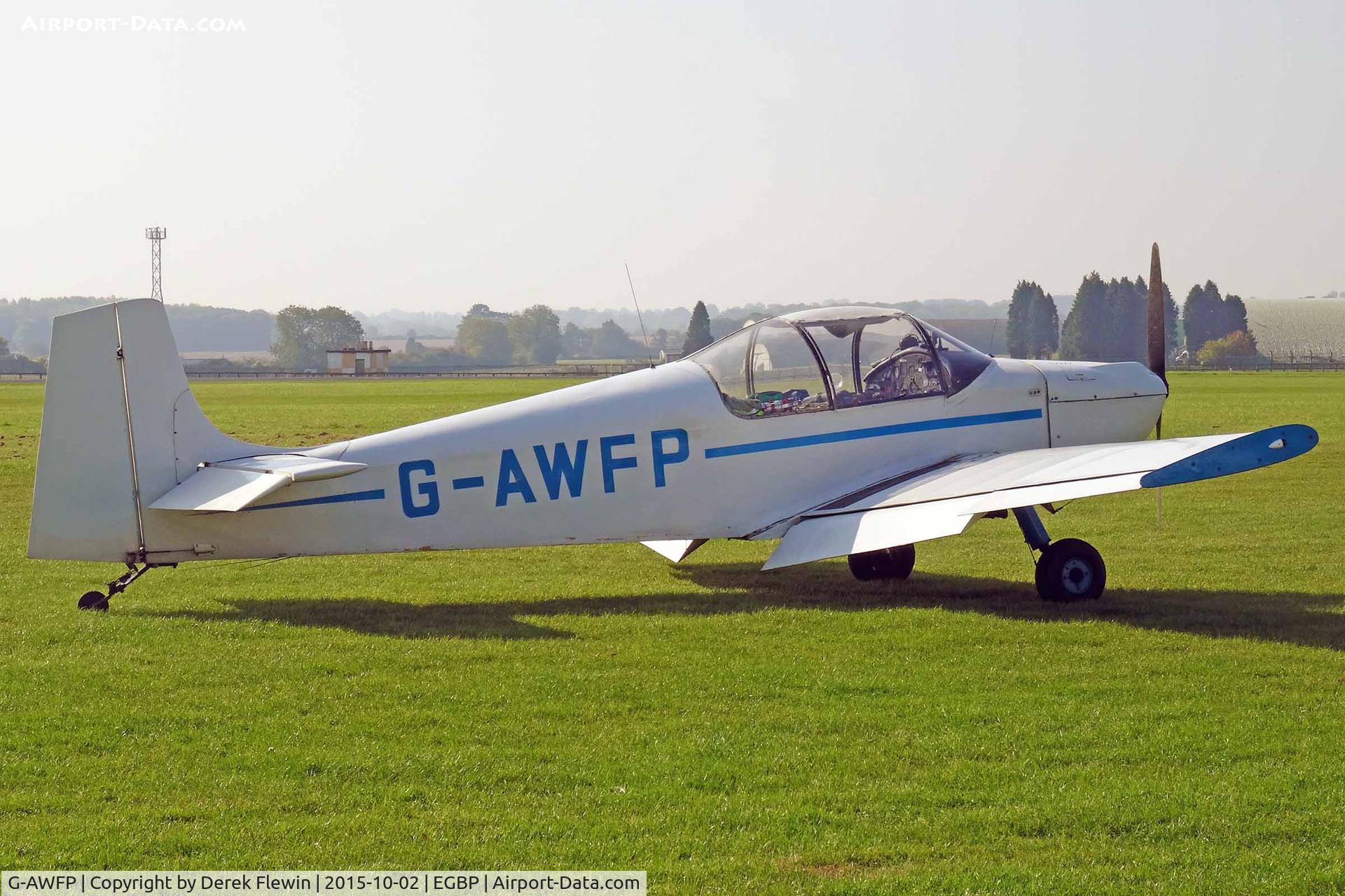 G-AWFP, 1968 Rollason Druine D-62B Condor C/N RAE/631, Condor, White Waltham based, seen parked up.