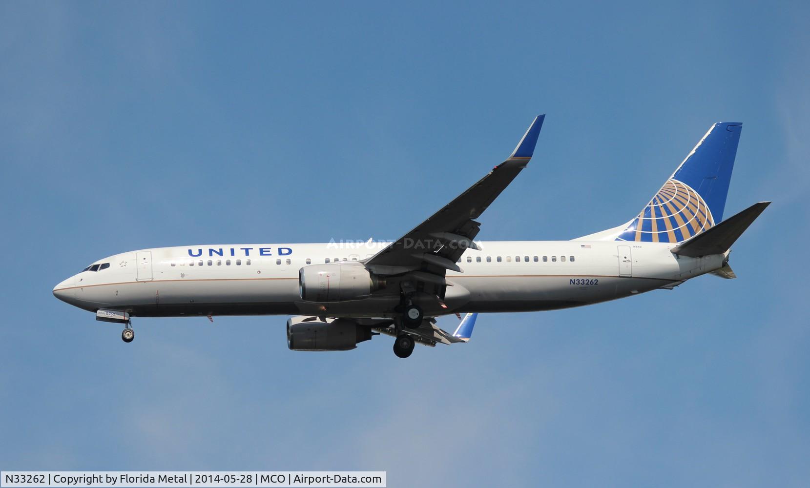 N33262, 2001 Boeing 737-824 C/N 32402, United