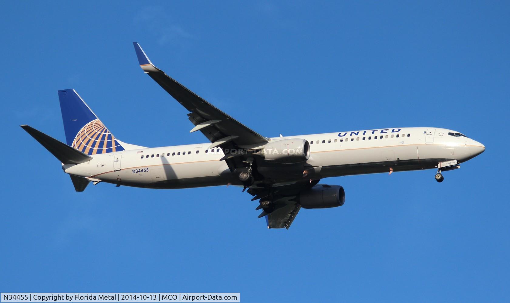 N34455, 2012 Boeing 737-924/ER C/N 41743, United