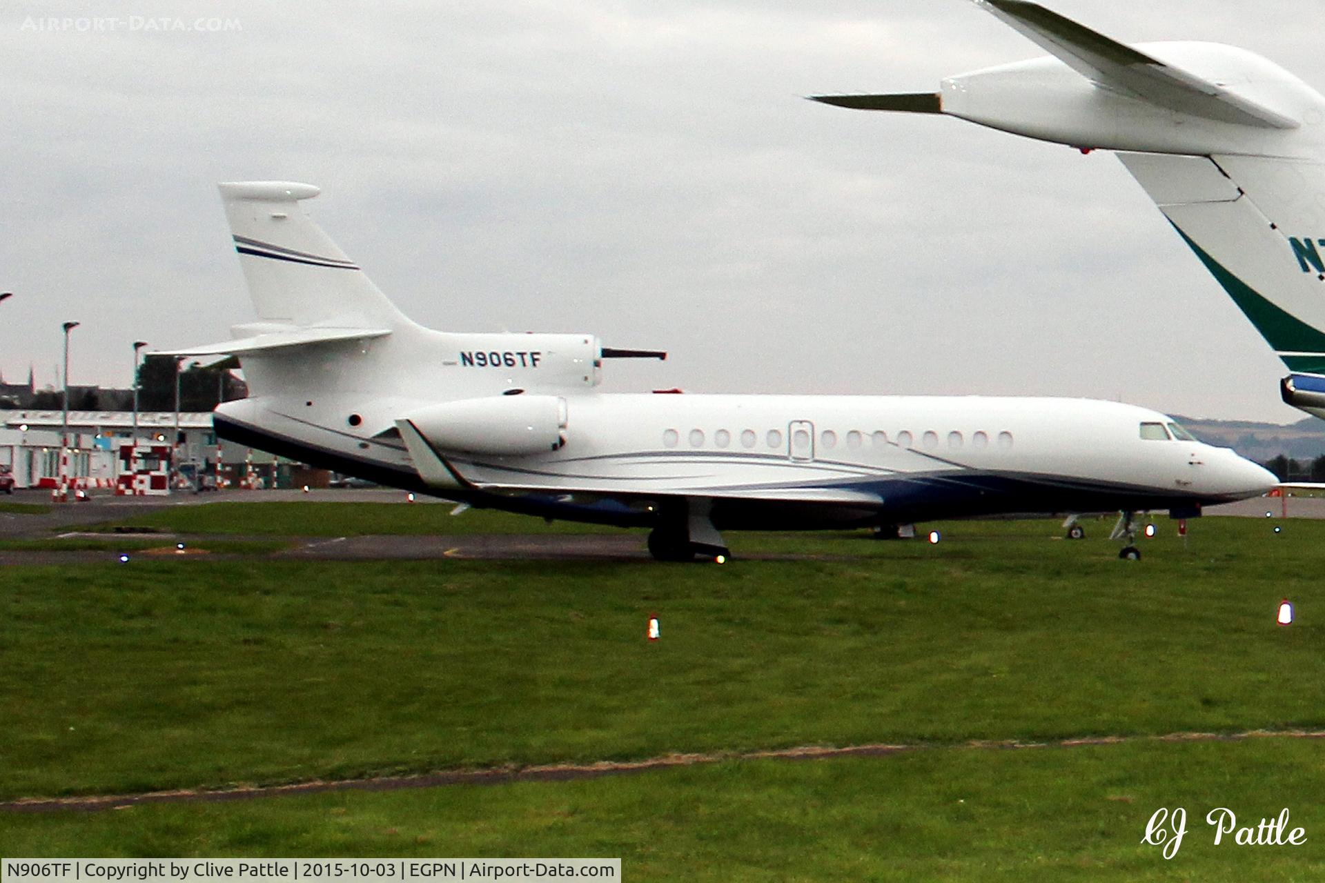 N906TF, 1998 Bombardier Challenger 604 (CL-600-2B16) C/N 5366, Parked up at Dundee Riverside Airport EGPN during the Dunhill Golf Champiuonships at nearby St Andrews