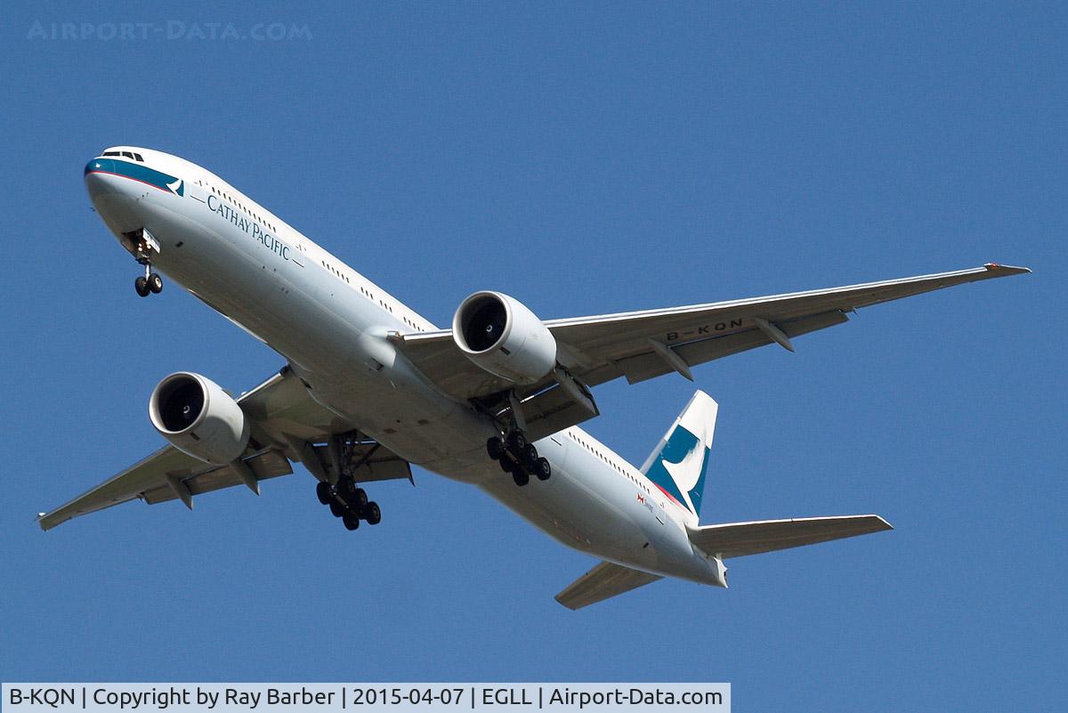 B-KQN, 2014 Boeing 777-367/ER C/N 41761, Boeing 777-367ER [41761] (Cathay Pacific Airways) Home~G 07/04/2015. On approach 27R.