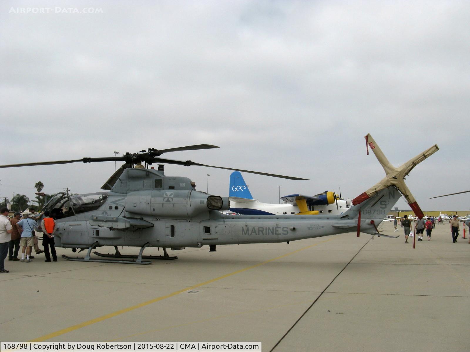 168798, Bell AH-1Z Viper C/N 59038, BELL AH-1Z VIPER (ZULU COBRA), two General Electric T700-GE-401C Turboshafts 1,800 shp each for two minutes, Vne 255 mph, Of USMC, Armament: guns, rockets, missiles. Crew-2, but busy!