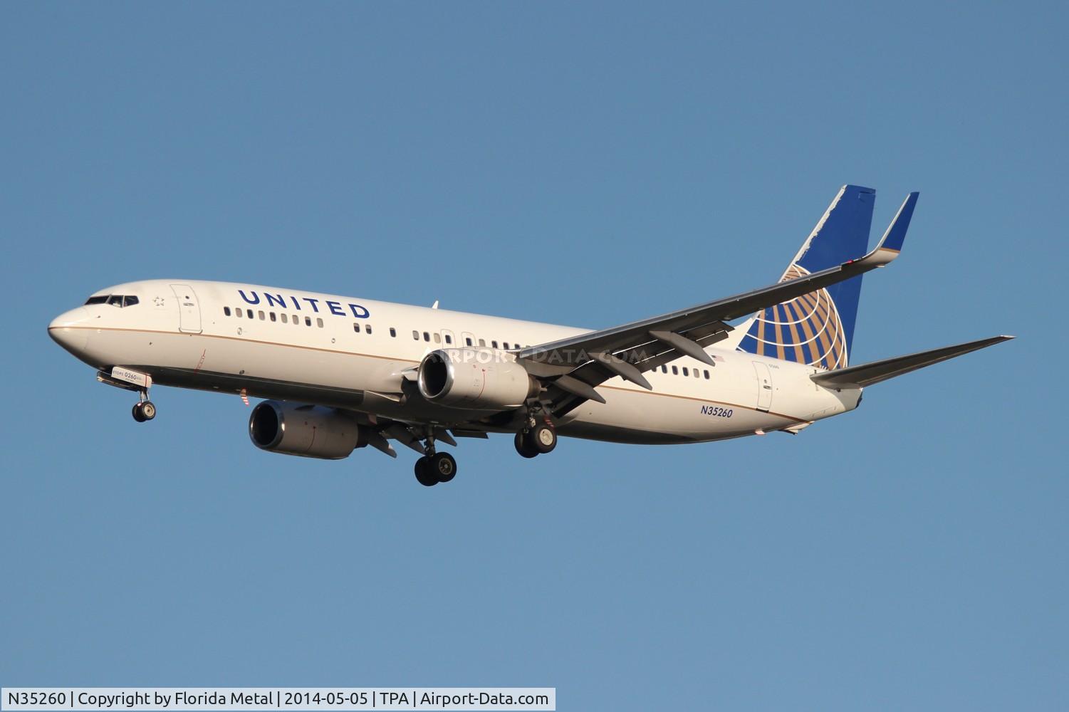 N35260, 2001 Boeing 737-824 C/N 30855, United