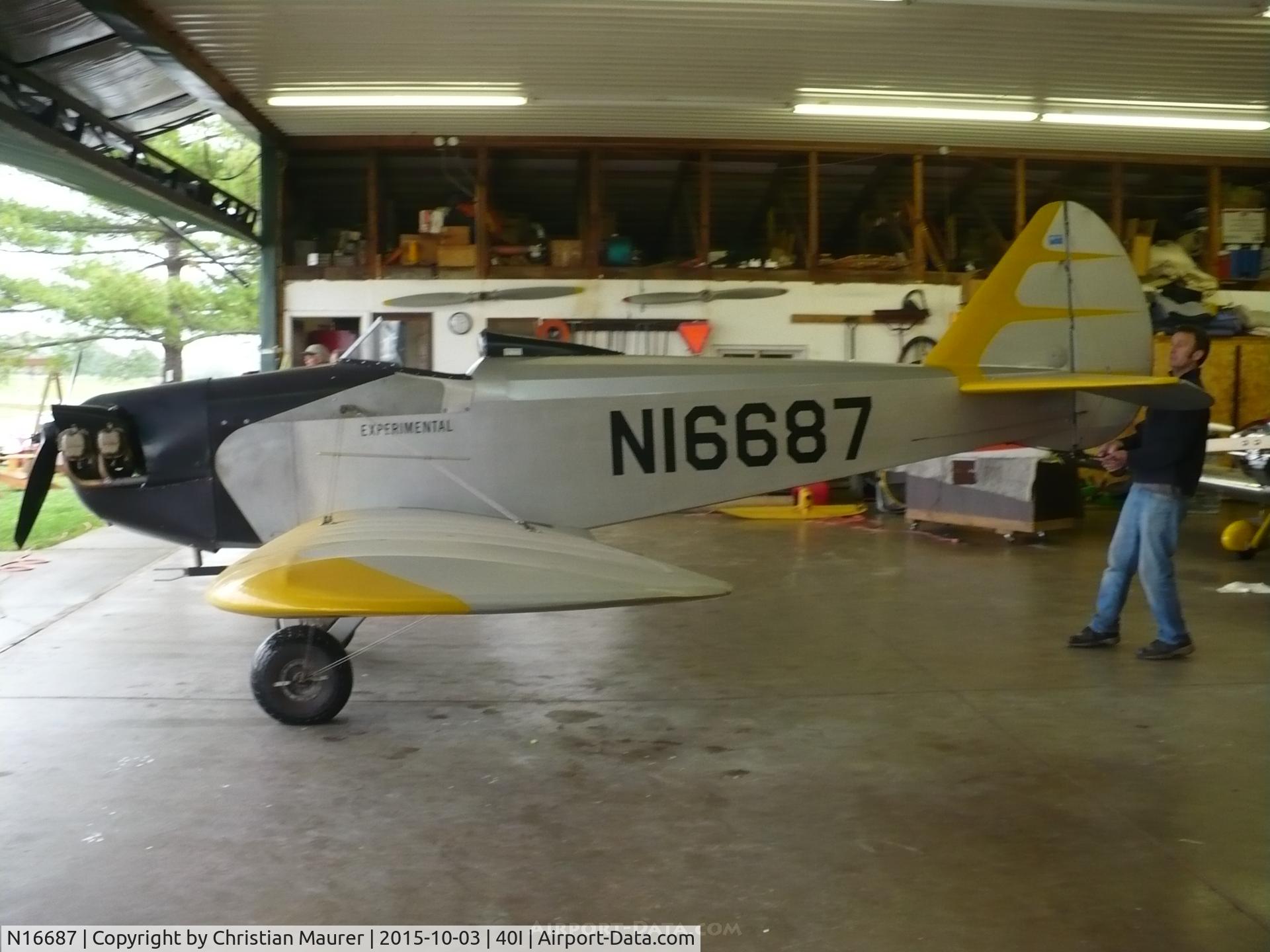 N16687, 1976 Bowers Fly Baby 1A C/N 75-3, Fly Baby 1A