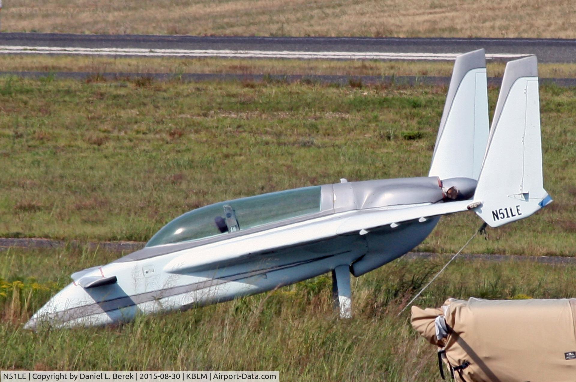 N51LE, Rutan Long-EZ C/N 062851, This unusual but cool little aircraft was parked far from the terminal.