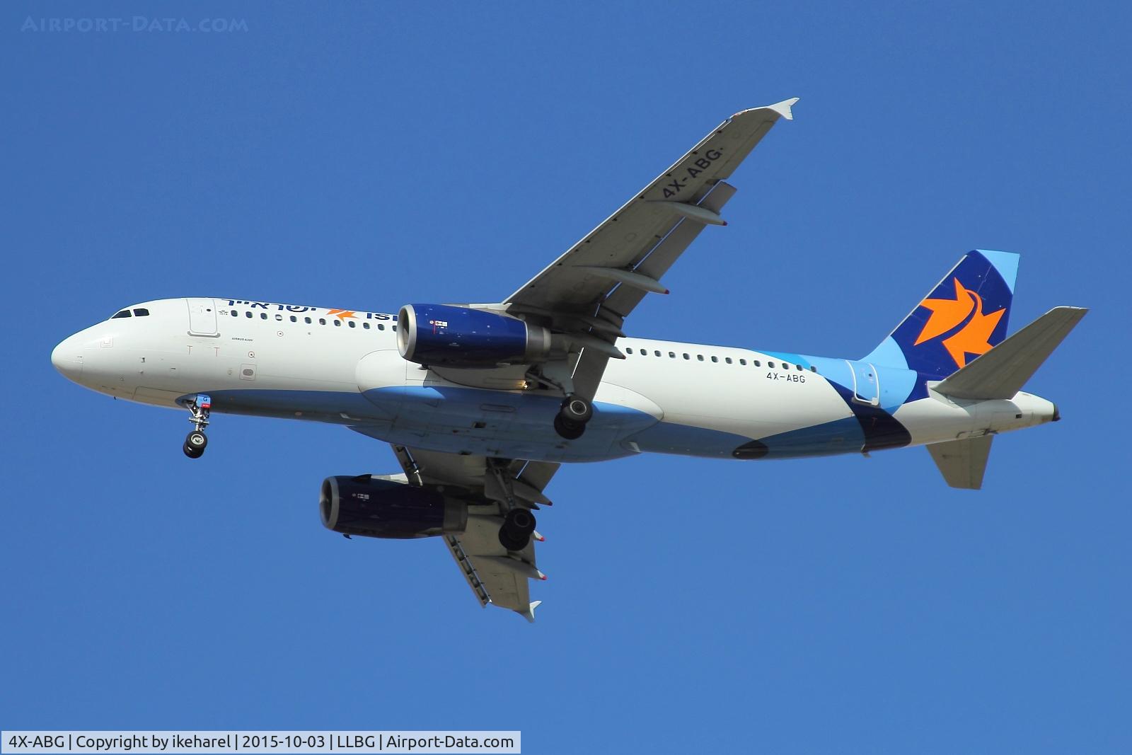 4X-ABG, 2010 Airbus A320-232 C/N 4413, Flight from Verona landing on runway 30.